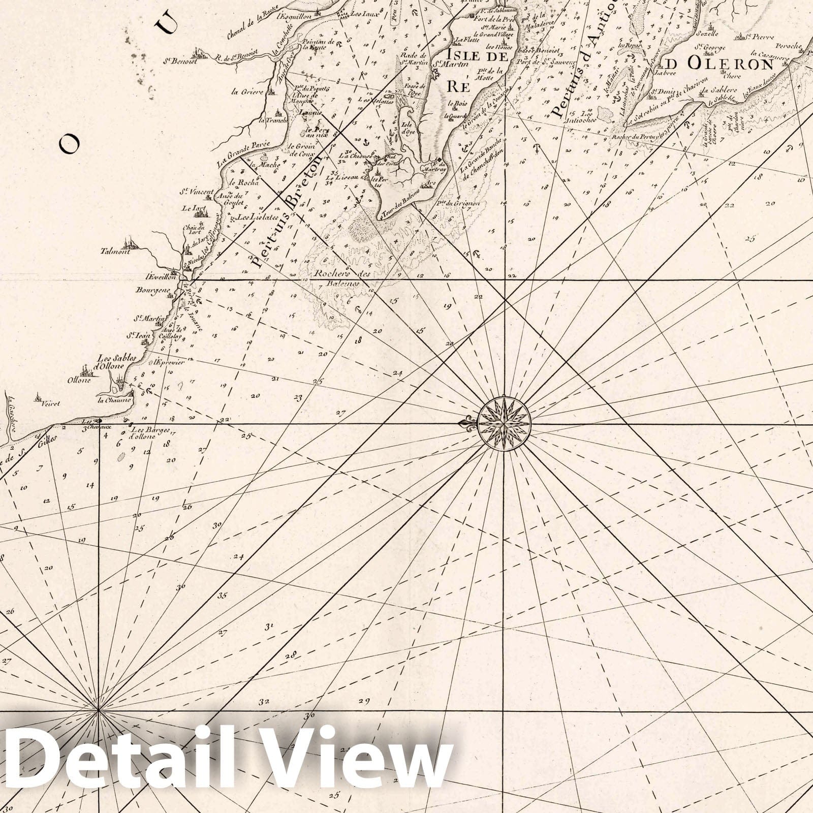 Coasts of Poitou, Aunis, and Saintonge - Nautical Chart, 1773