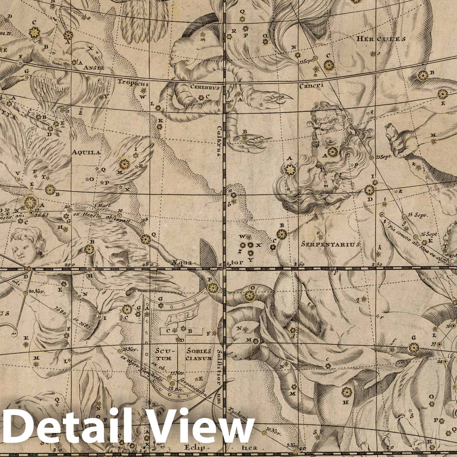 Celestial Map - Part V - 1730 Doppelmayr Star Chart