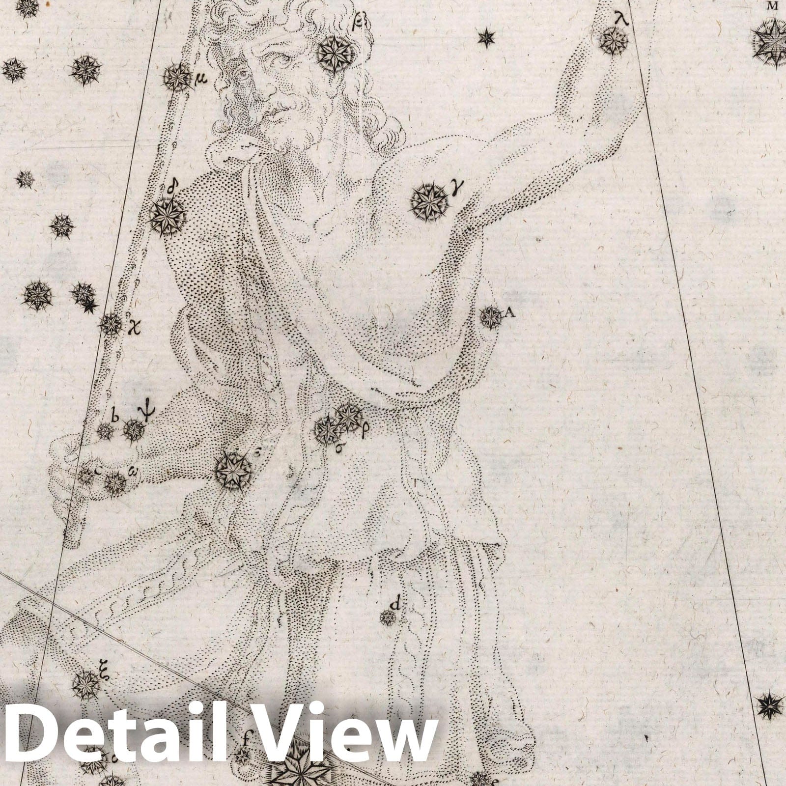 Bootes - Celestial Map, 1655 - Historical Star Chart Print