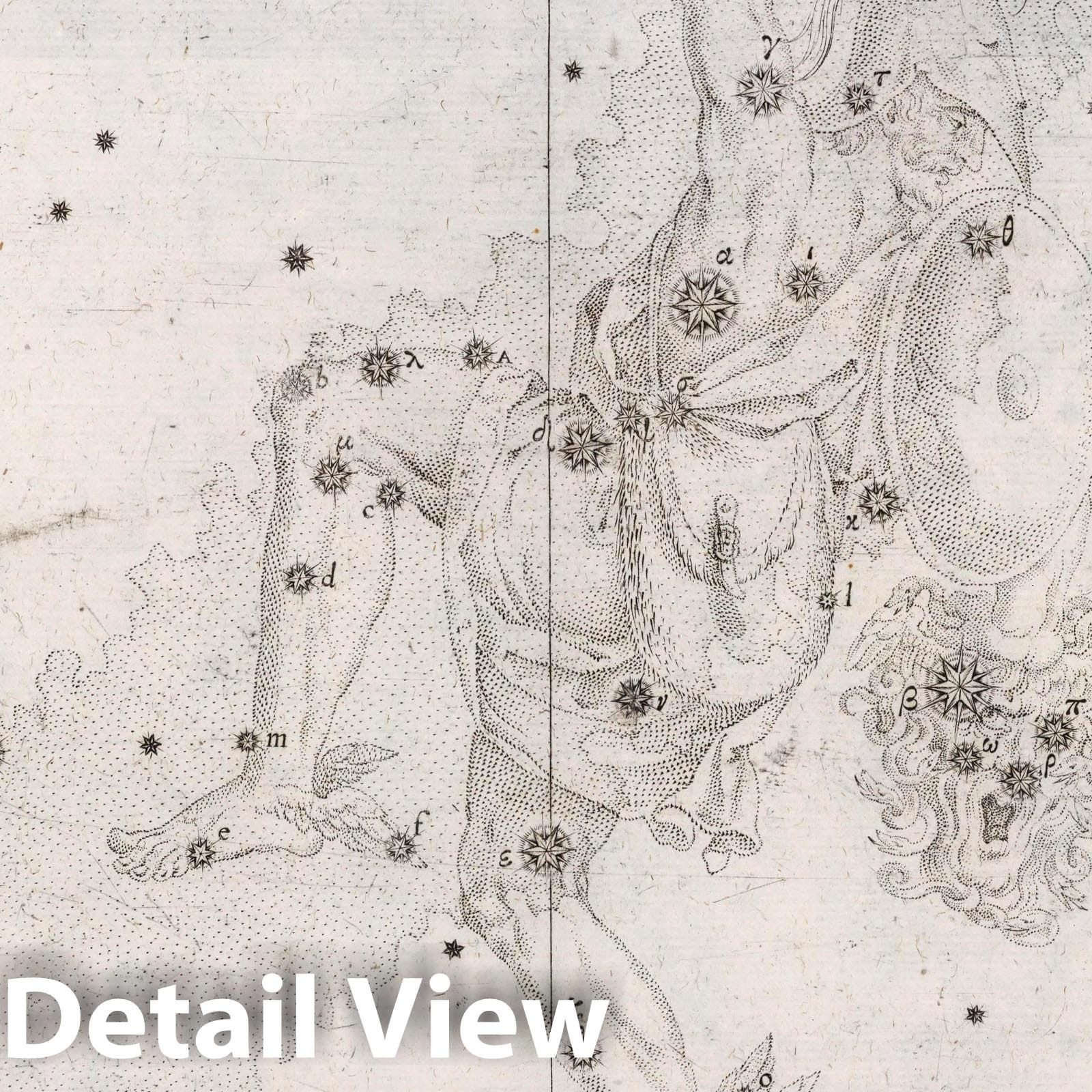 Perseus - Celestial Map, 1655 - Historical Star Chart Print