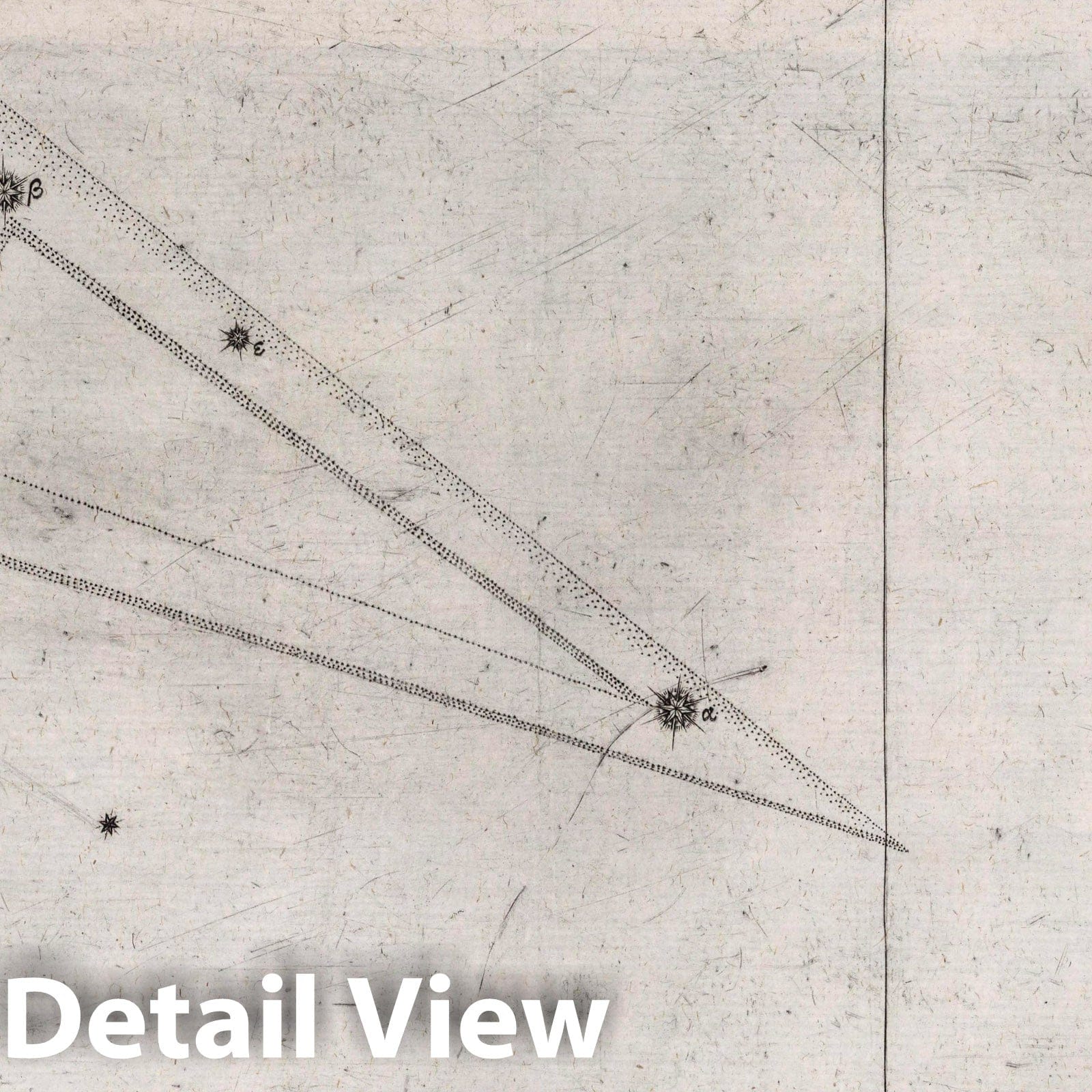 Triangulum (Triangle) Celestial Map, 1655 - Historical Star Chart Print