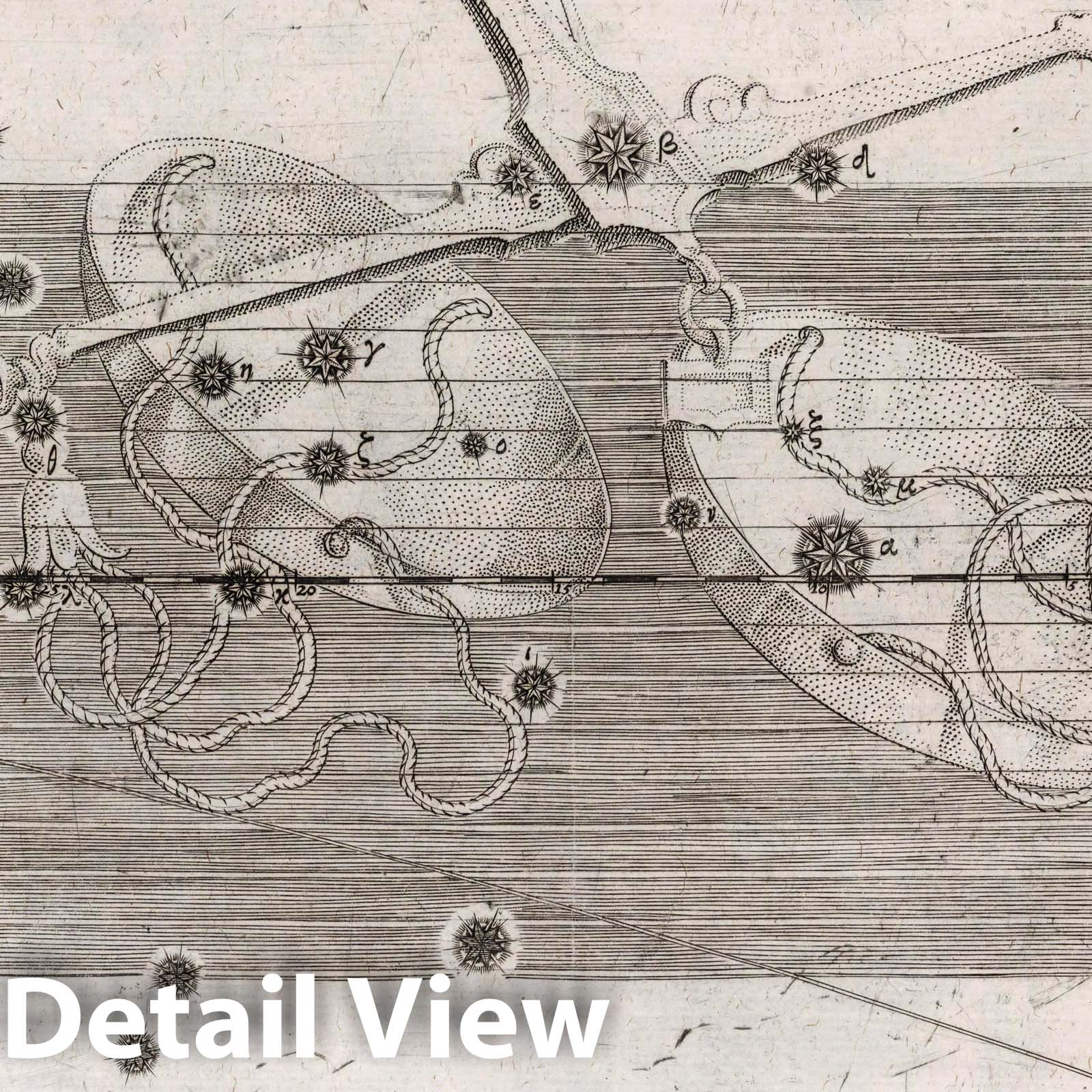 Libra, the Scales - Celestial Map, 1655 - Historical Star Chart Print