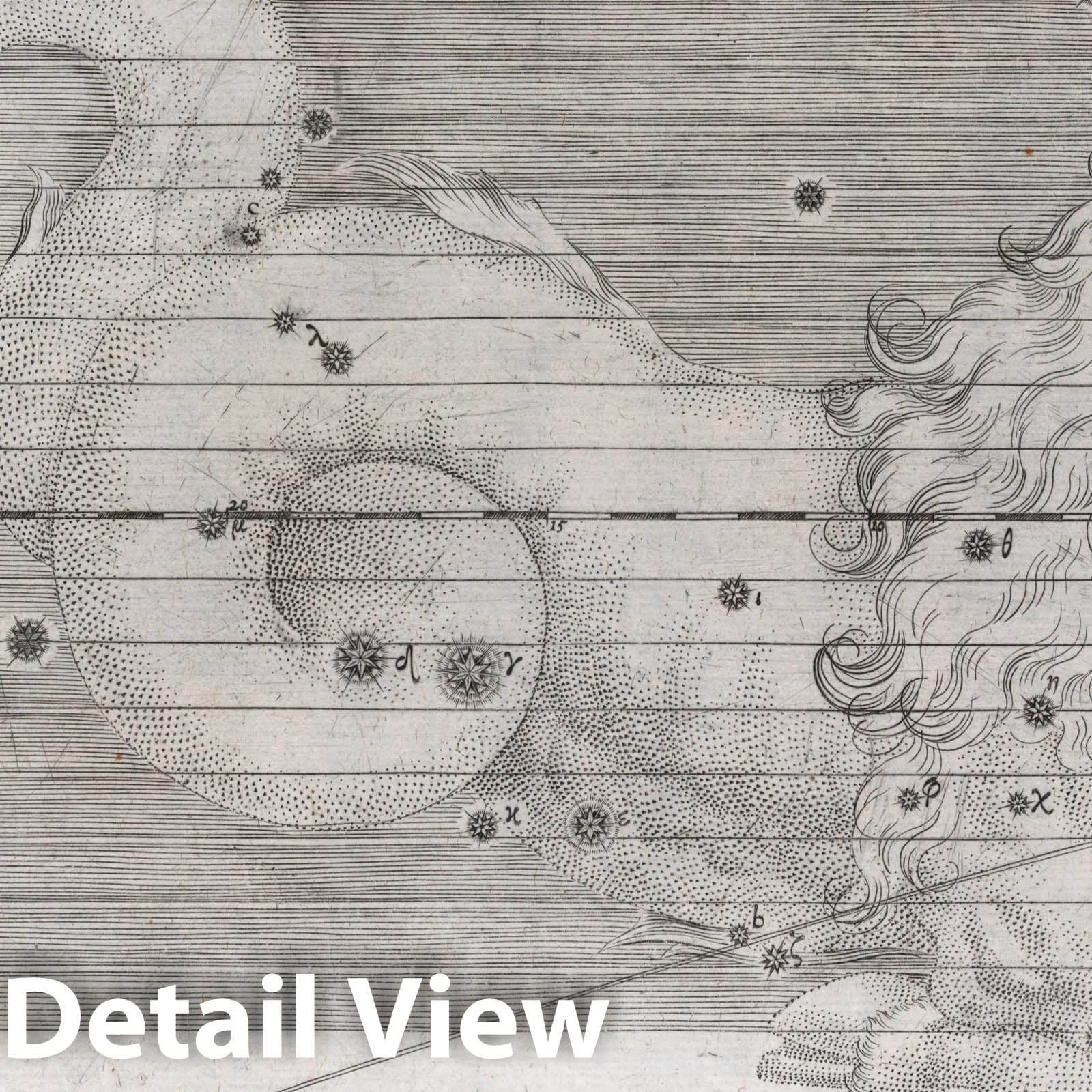 Capricornus, Sea Goat - Celestial Map, 1655 - Historical Constellation Chart