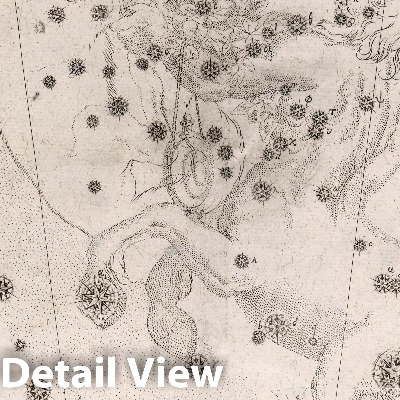 Centaurus and Lupus - Celestial Map, 1655 - Bayer Uranometria Star Chart