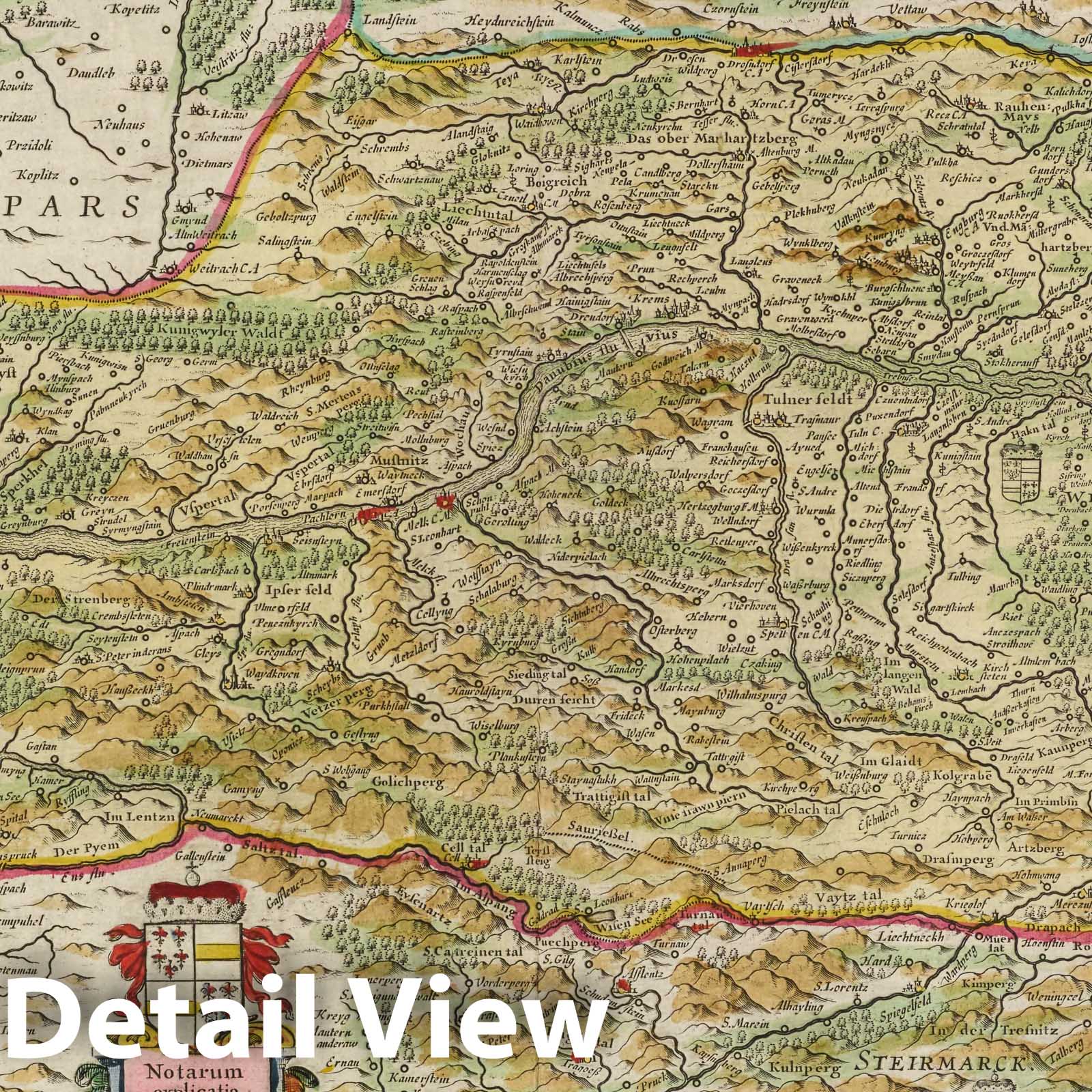 Austria, 1665 - Historical Map Print