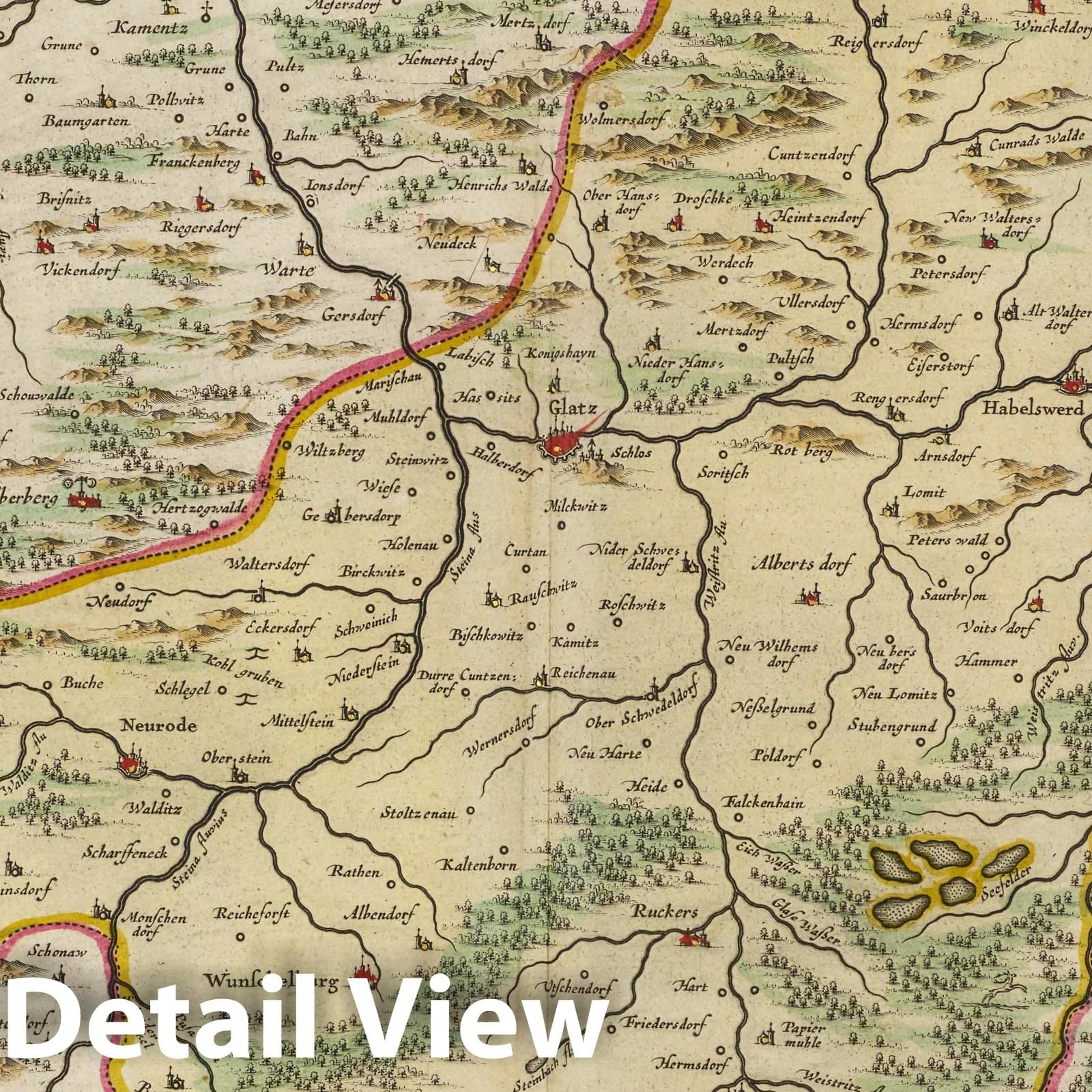 Glatz, 1665 - Historical Map Print