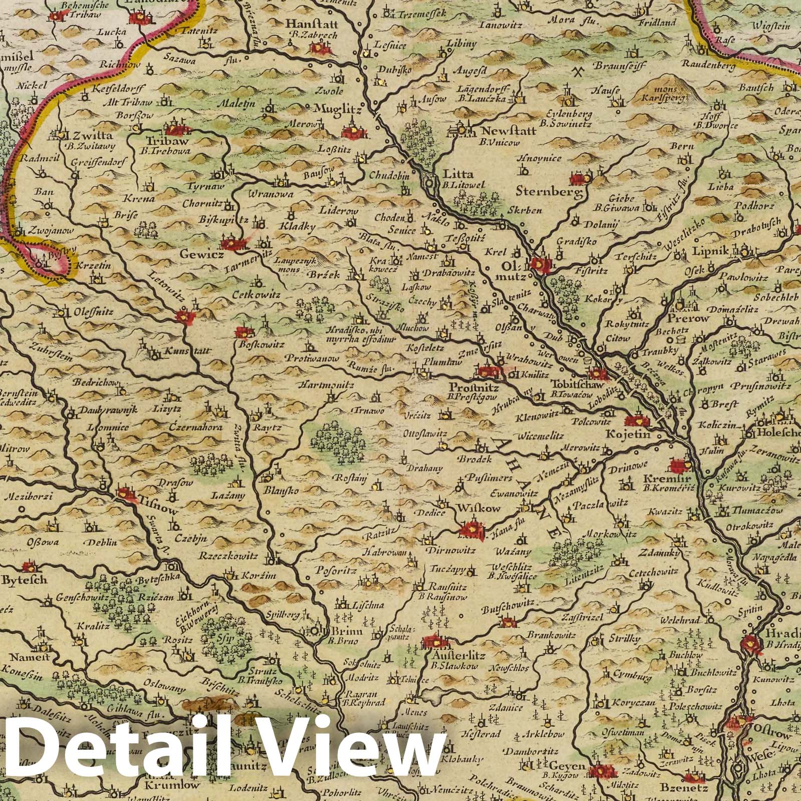 Moravia, 1665 - Historical Map Print