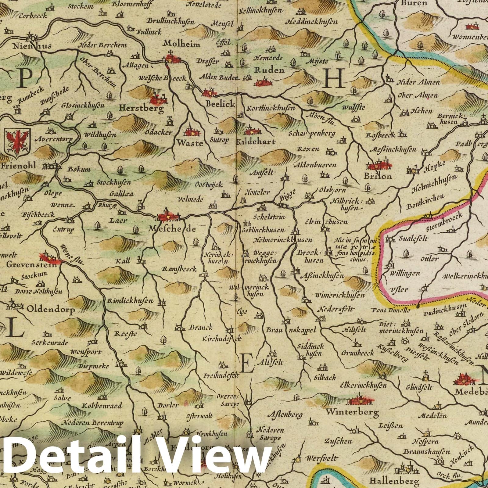Westphalia, 1665 - Historical Map Print from Atlas Maior