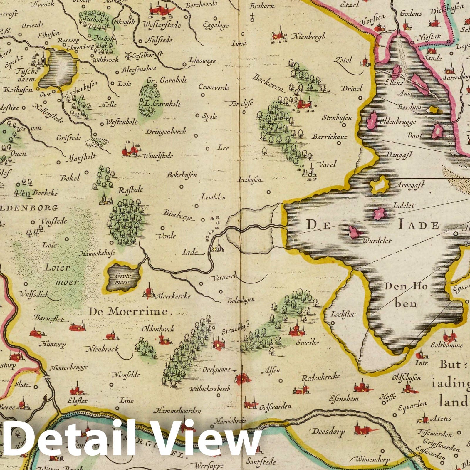 Oldenburg, 1665 - Historical Map Print