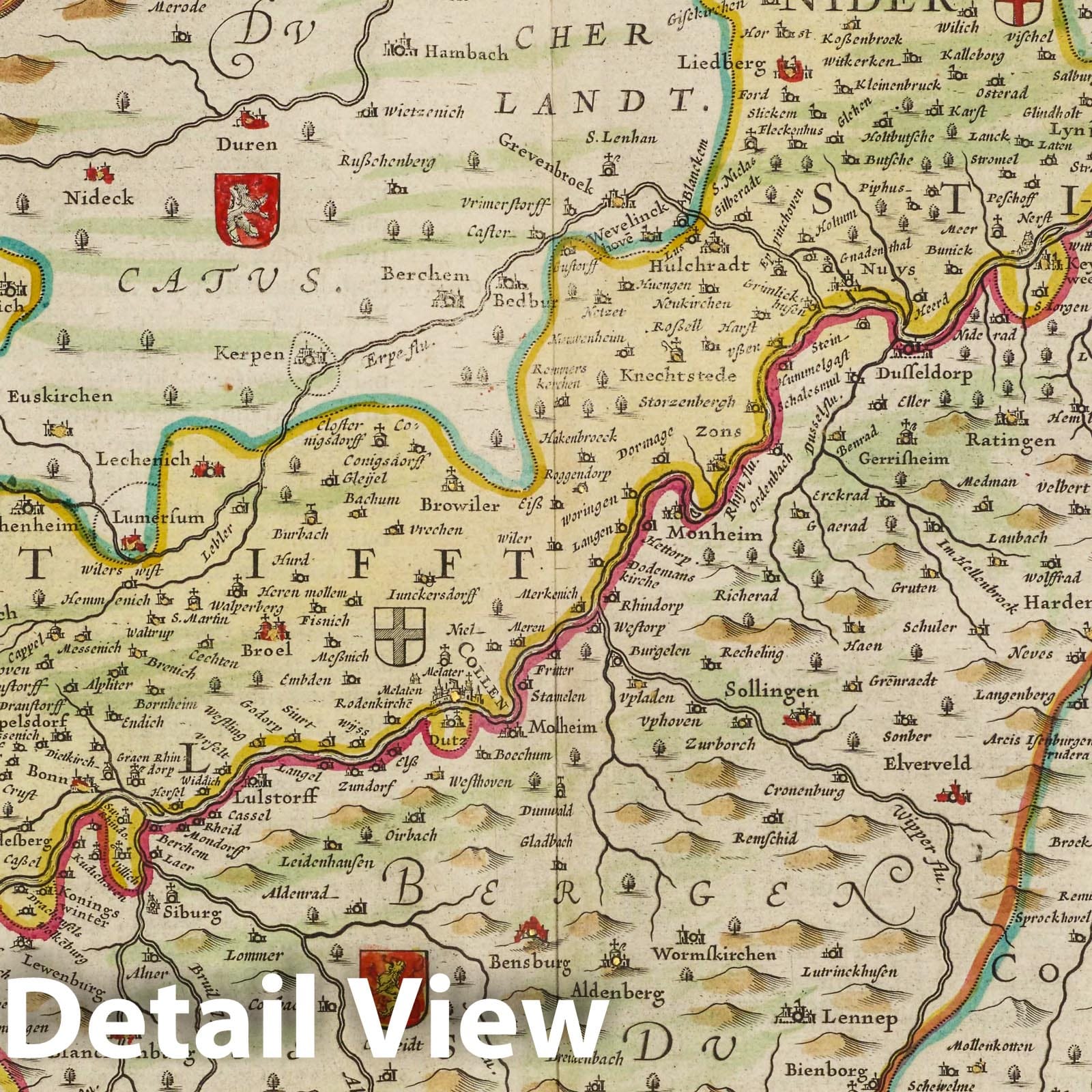 Cologne Archbishopric, 1665 - Historical Map Print