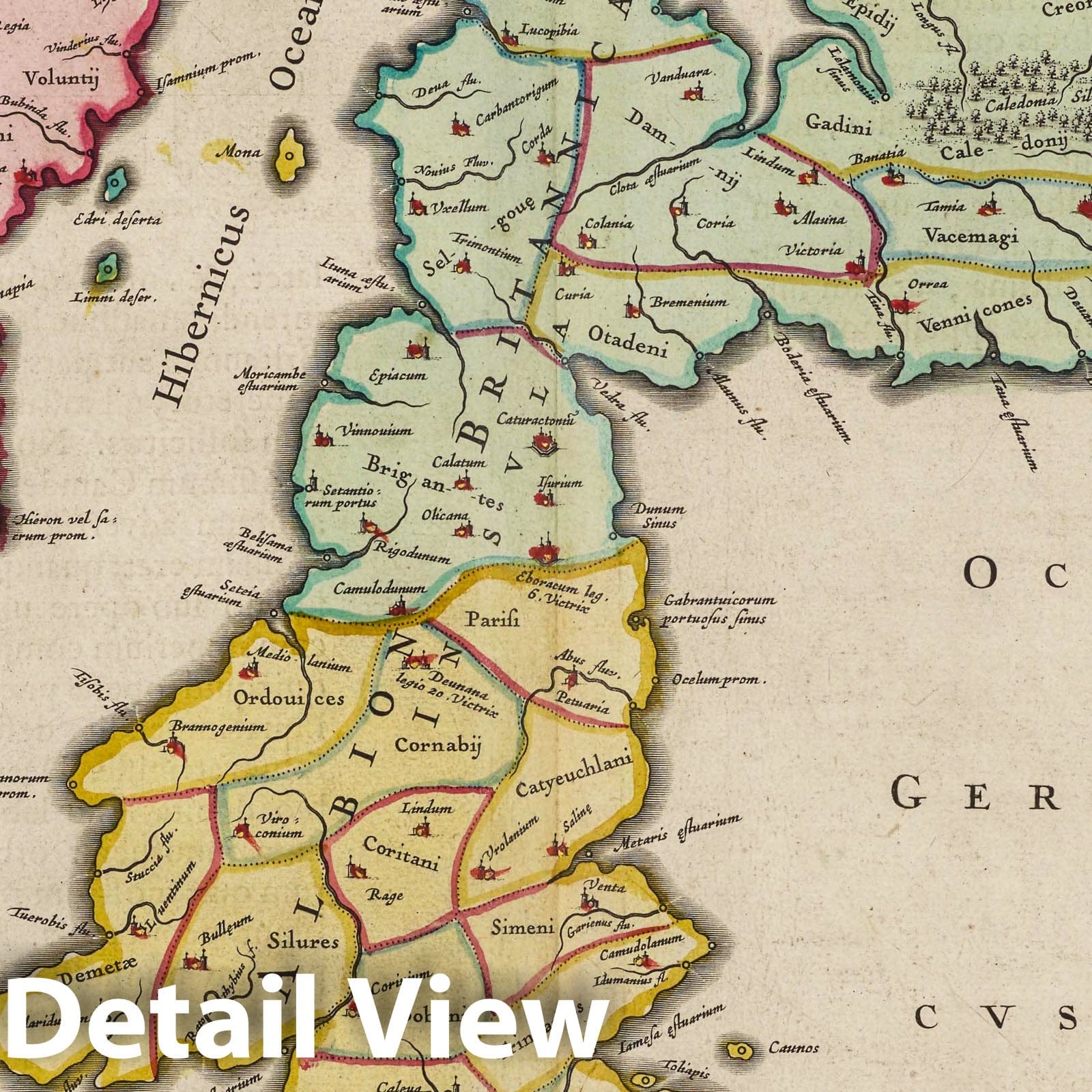 Scotland and Ireland, 1665 - Historical Map Print
