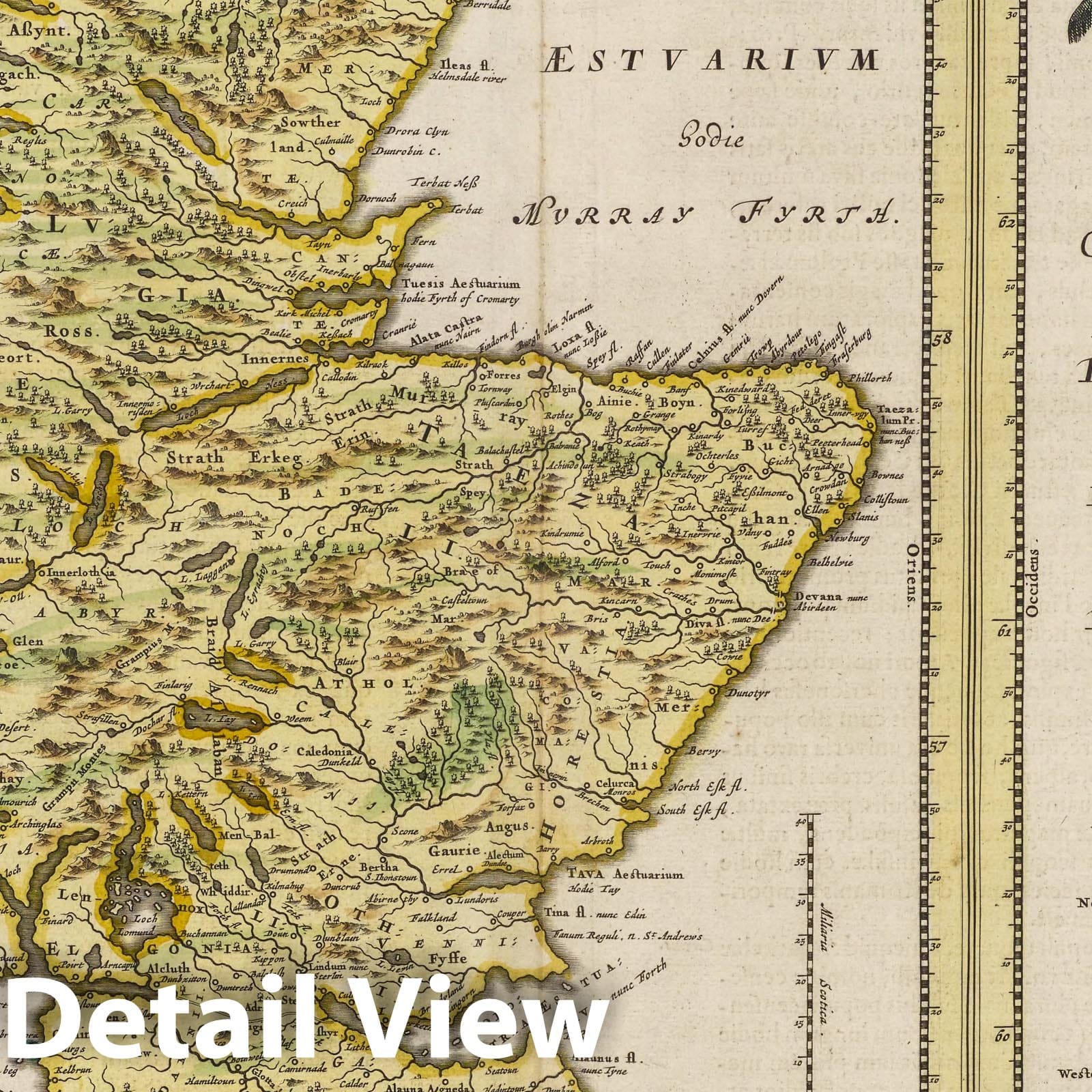Scotland 1665 Historical Map Print