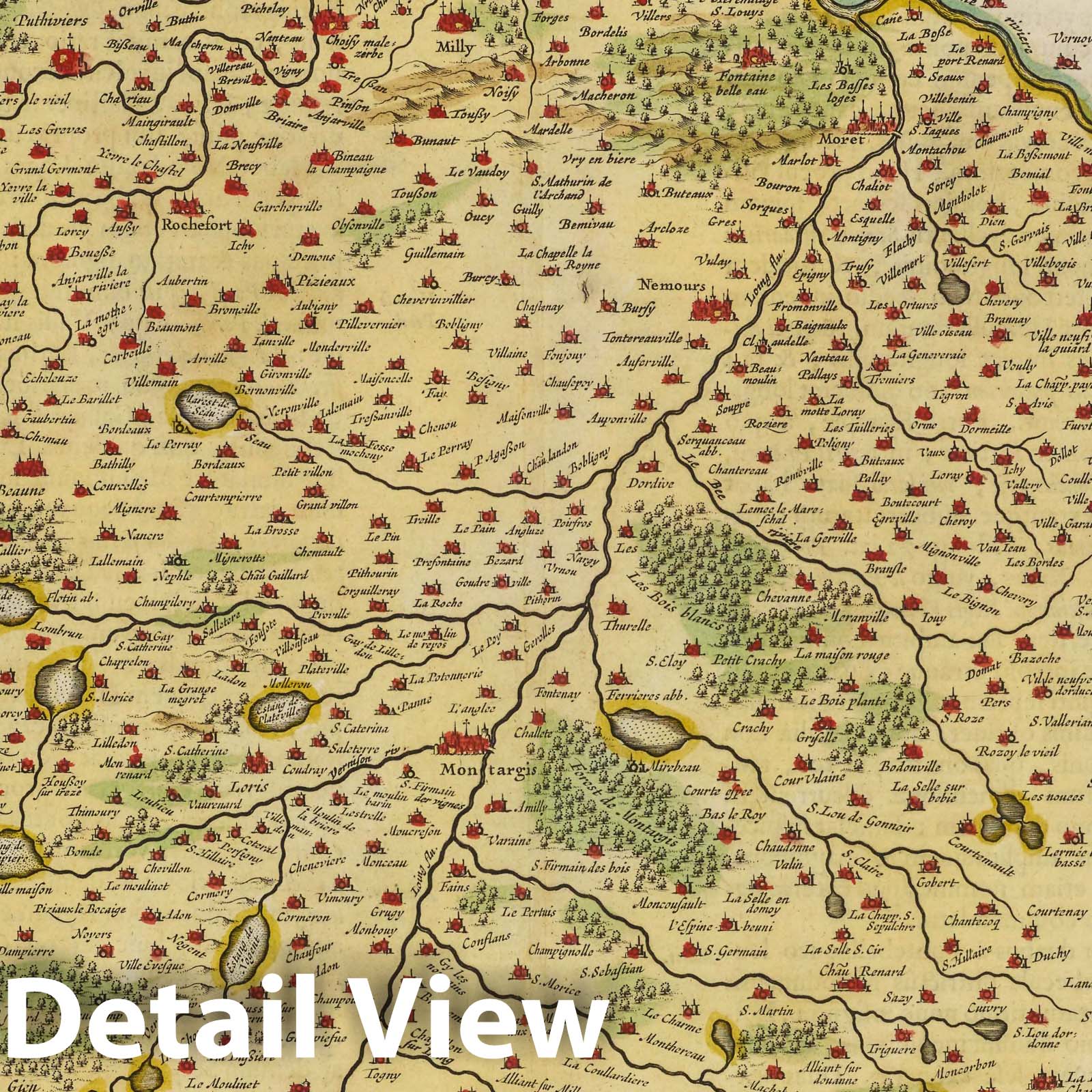 Gastinois and Hurepois, 1665 - Historical Map Print
