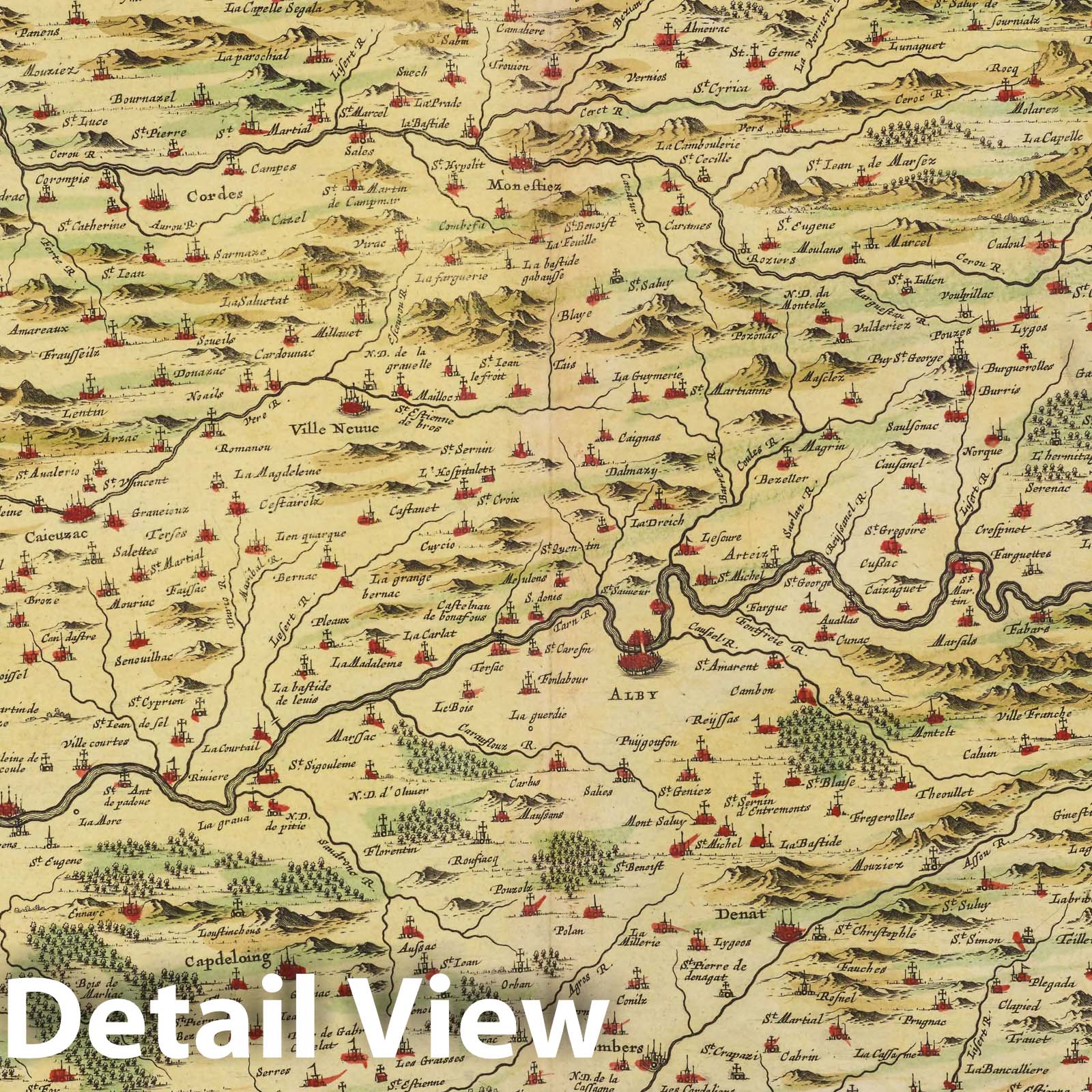 Albi, 1665 - Historical Map Print