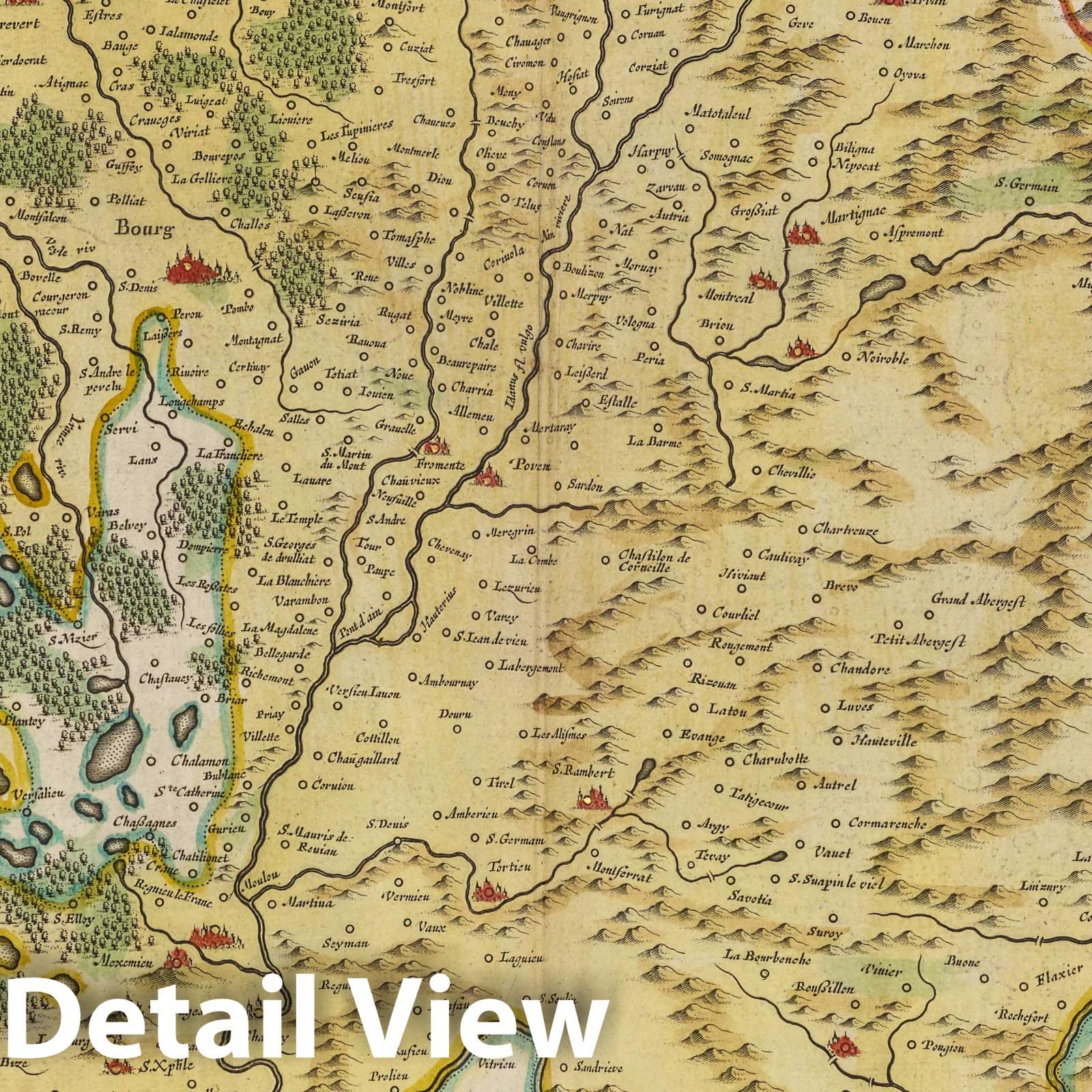 Bresse, 1665 - Historical Map Print from Blaeu's Atlas Maior