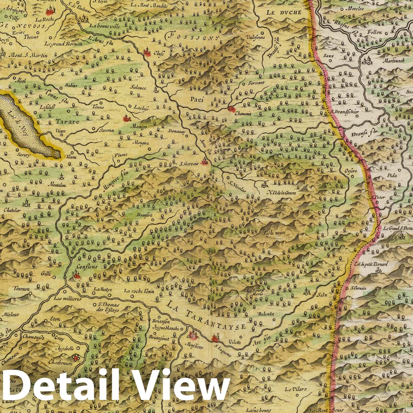 Savoy, 1665 - Historical Map Print from Blaeu's Atlas Maior