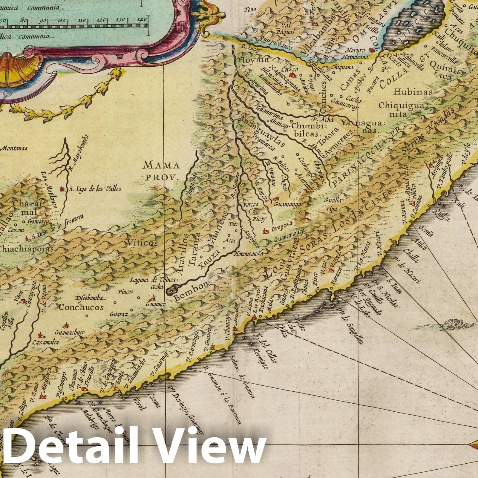 Peru, 1665 - Historical Map Print