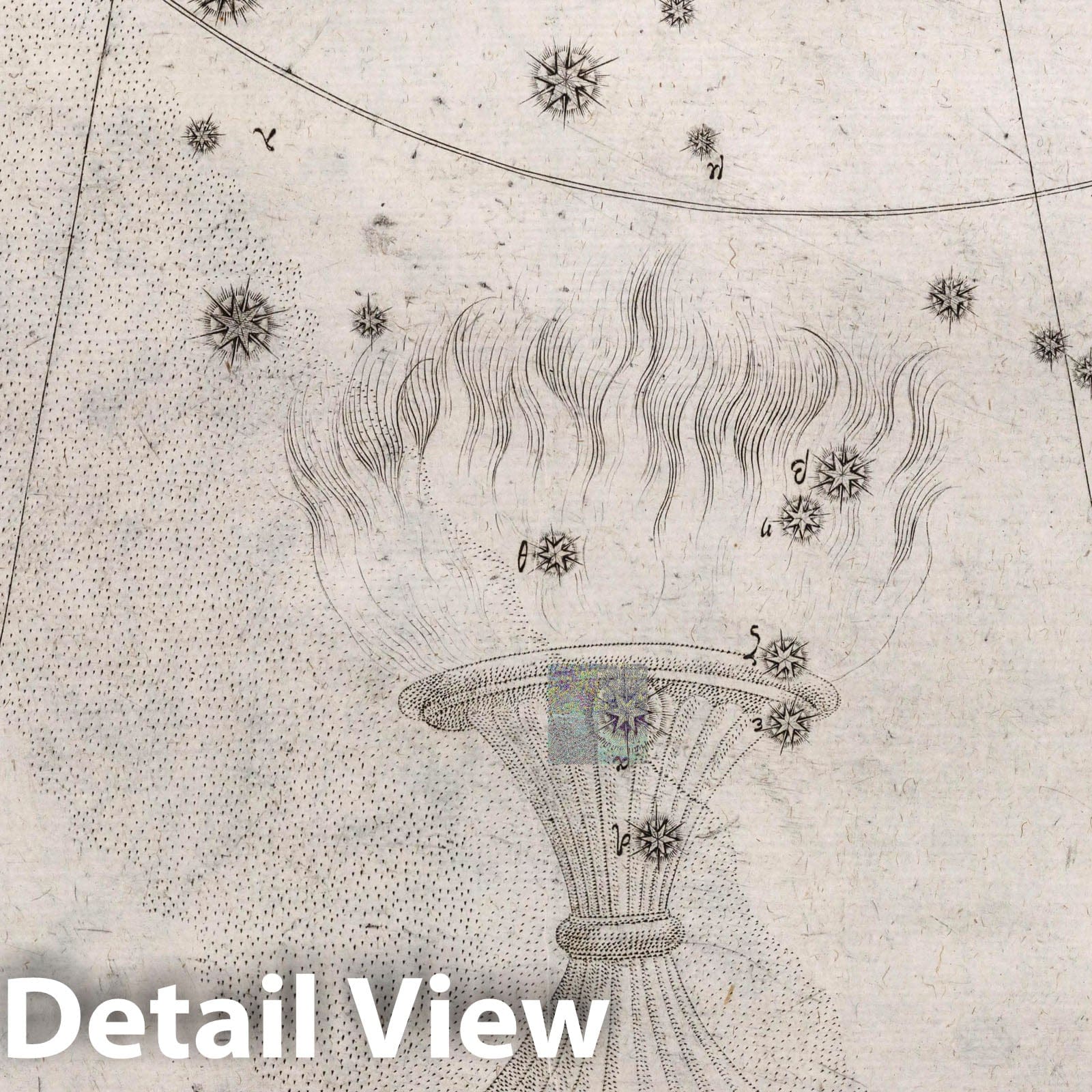 Ara (The Fire Vessel) - Celestial Map, 1655 - Historical Star Chart Print