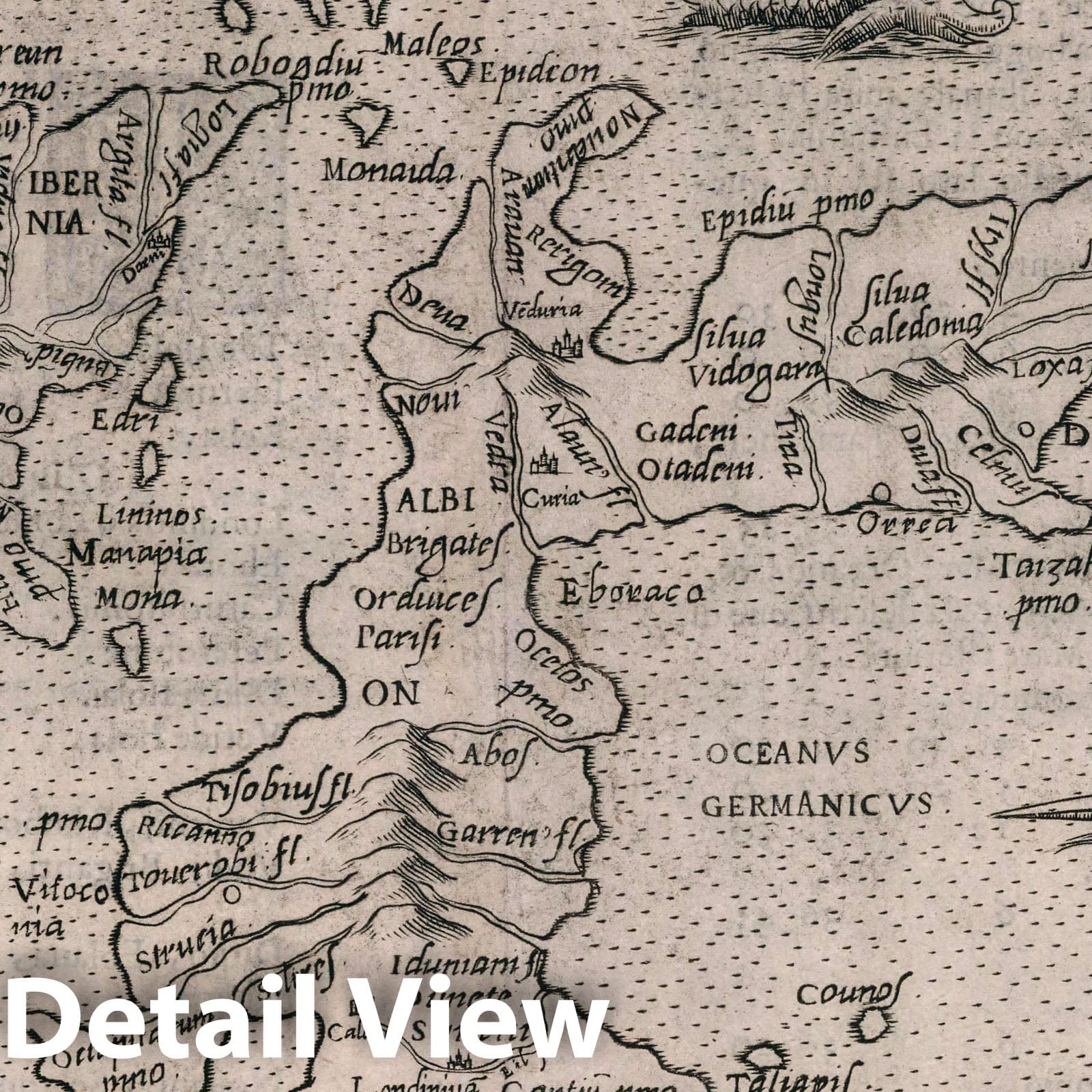 Great Britain and Ireland - Nautical Chart, 1599 - Historical Map Print
