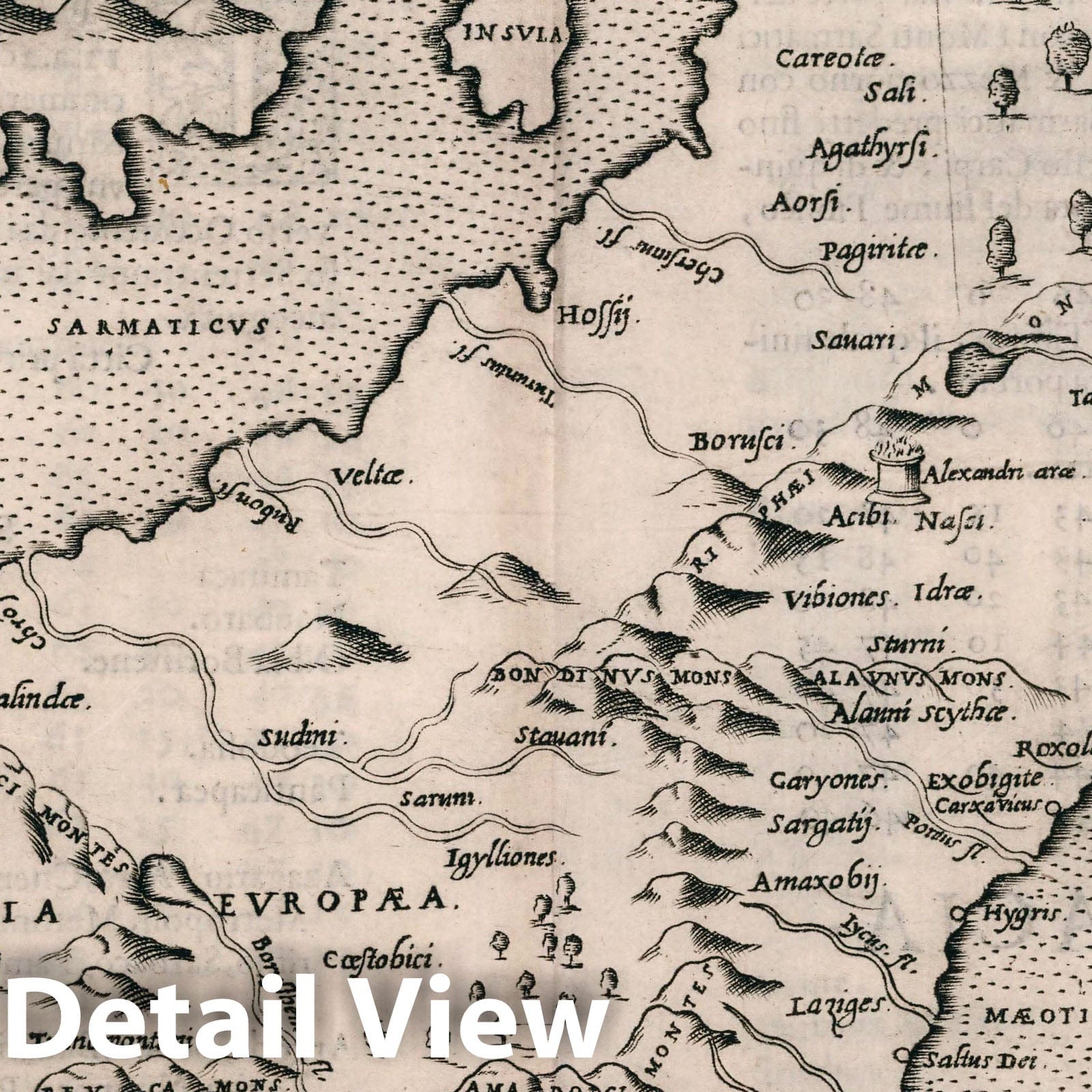 Eastern Europe - Nautical Chart, 1599 - Historical Map Print