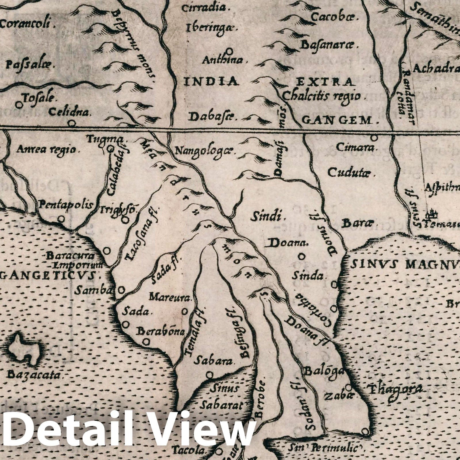 Southeast Asia - Nautical Chart, 1599 - Historical Map Reproduction