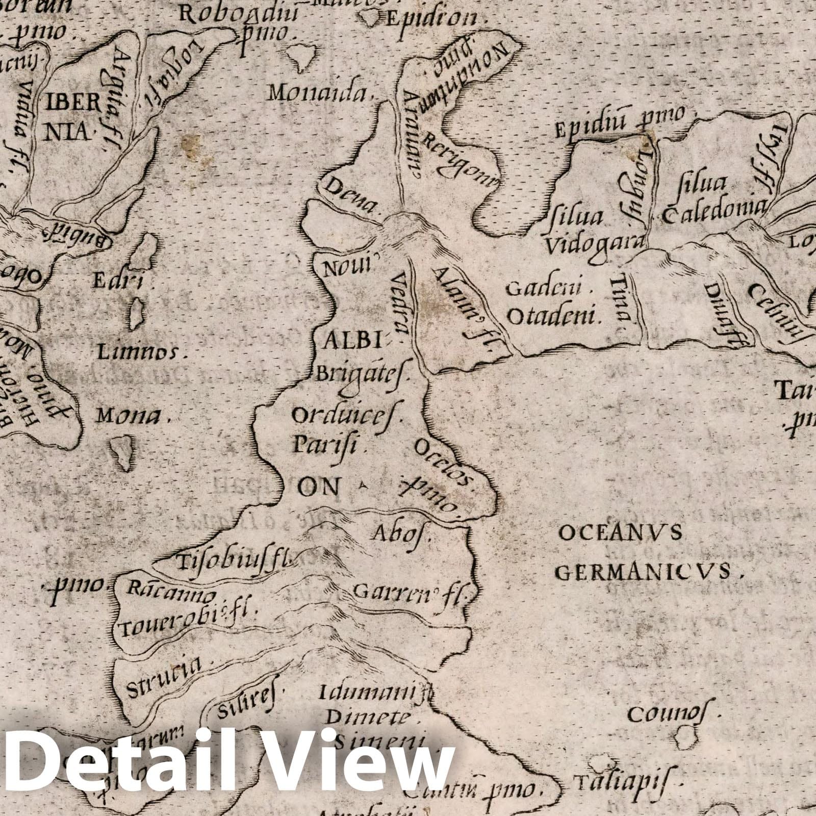 Europe and British Isles - Classical Map, 1561 - Historical Map Print