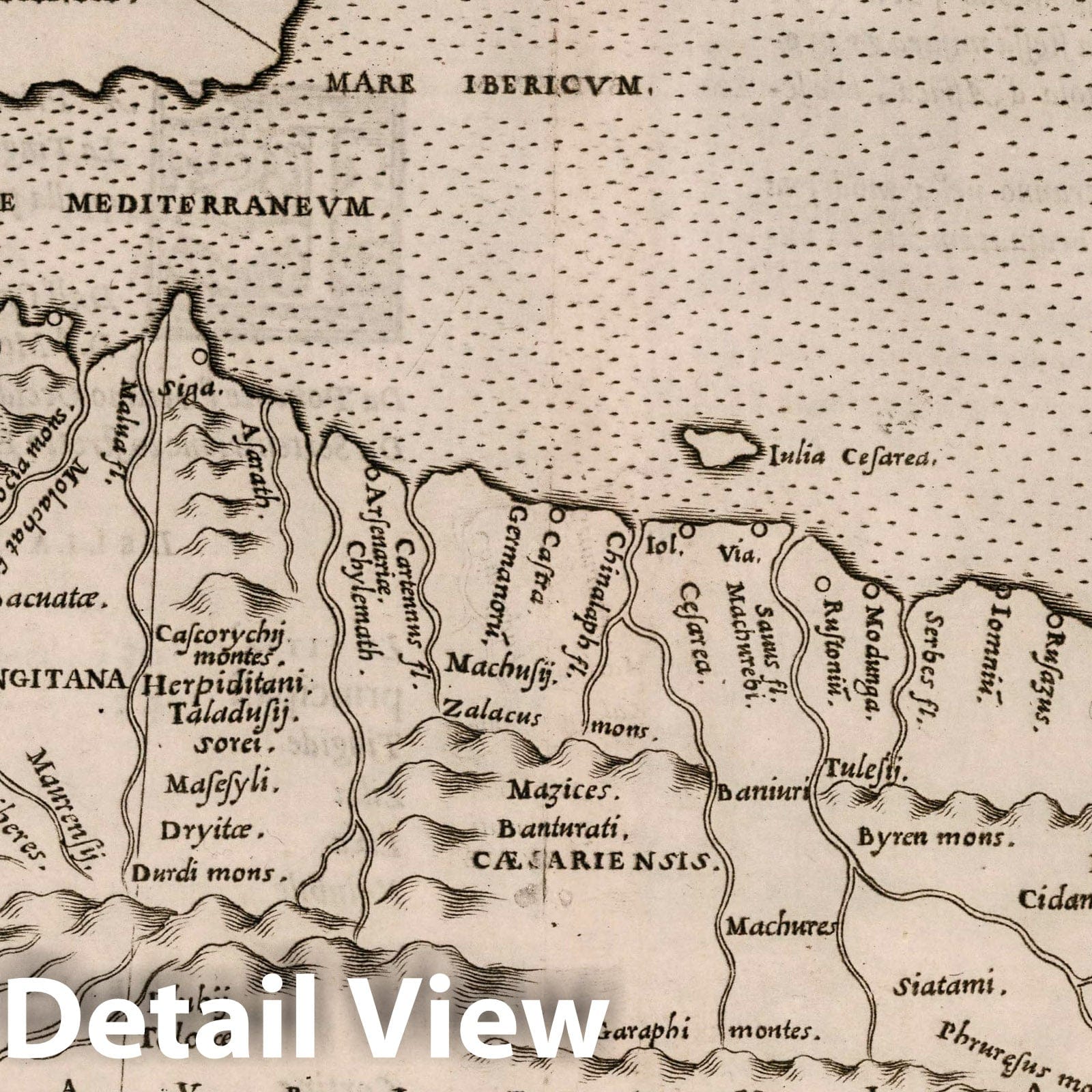 Northern Africa - Nautical Chart, 1561 - Historical Map Reproduction