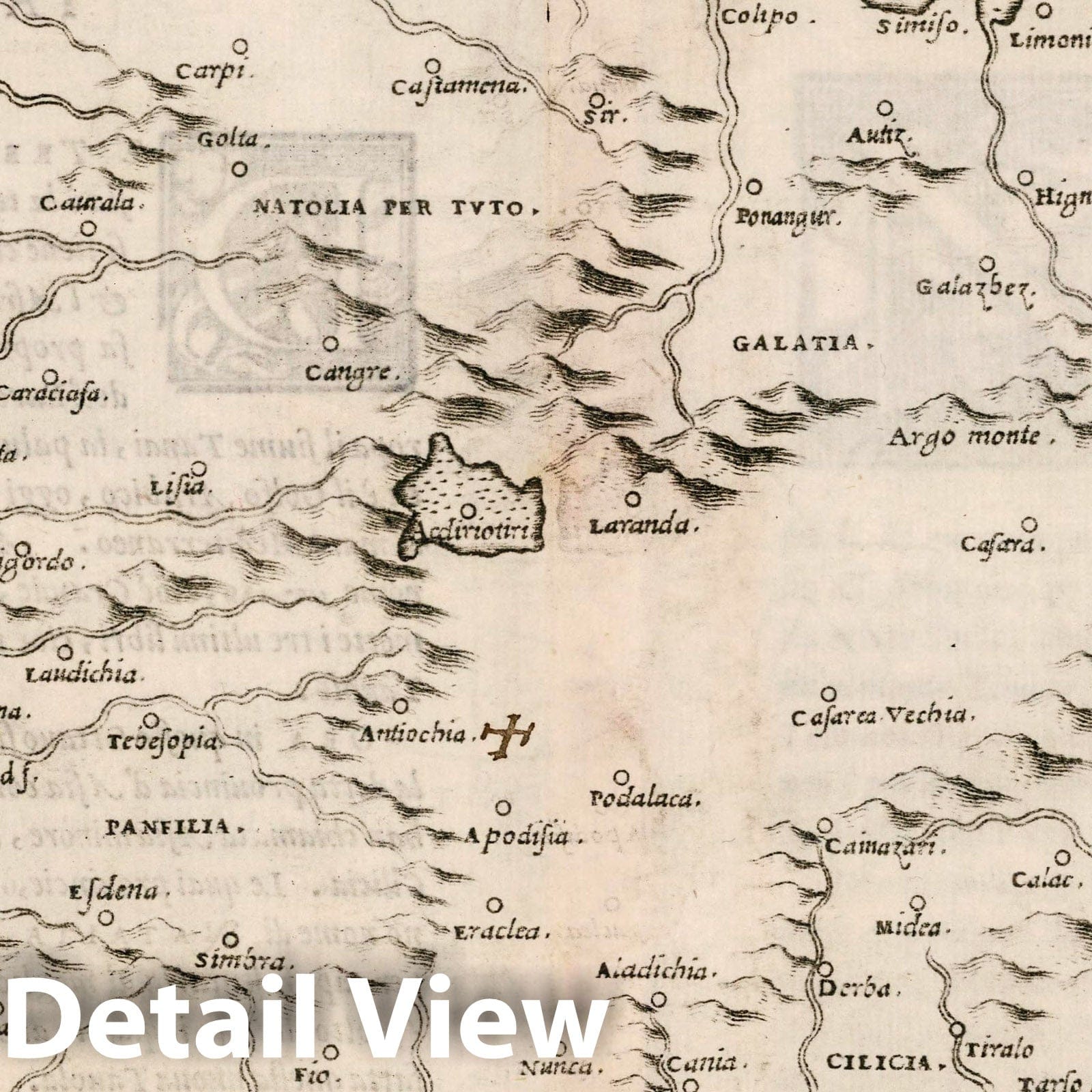 Turkey - Nautical Chart, 1561 - Historical Map Reproduction