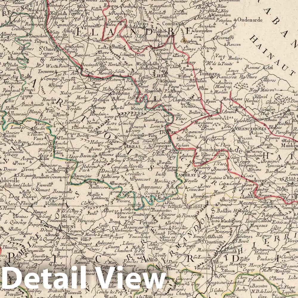 Historic Map : Flanders , FranceLe Royaume de France divise Par Gouvernements Militaires, 1777 Atlas , Vintage Wall Art