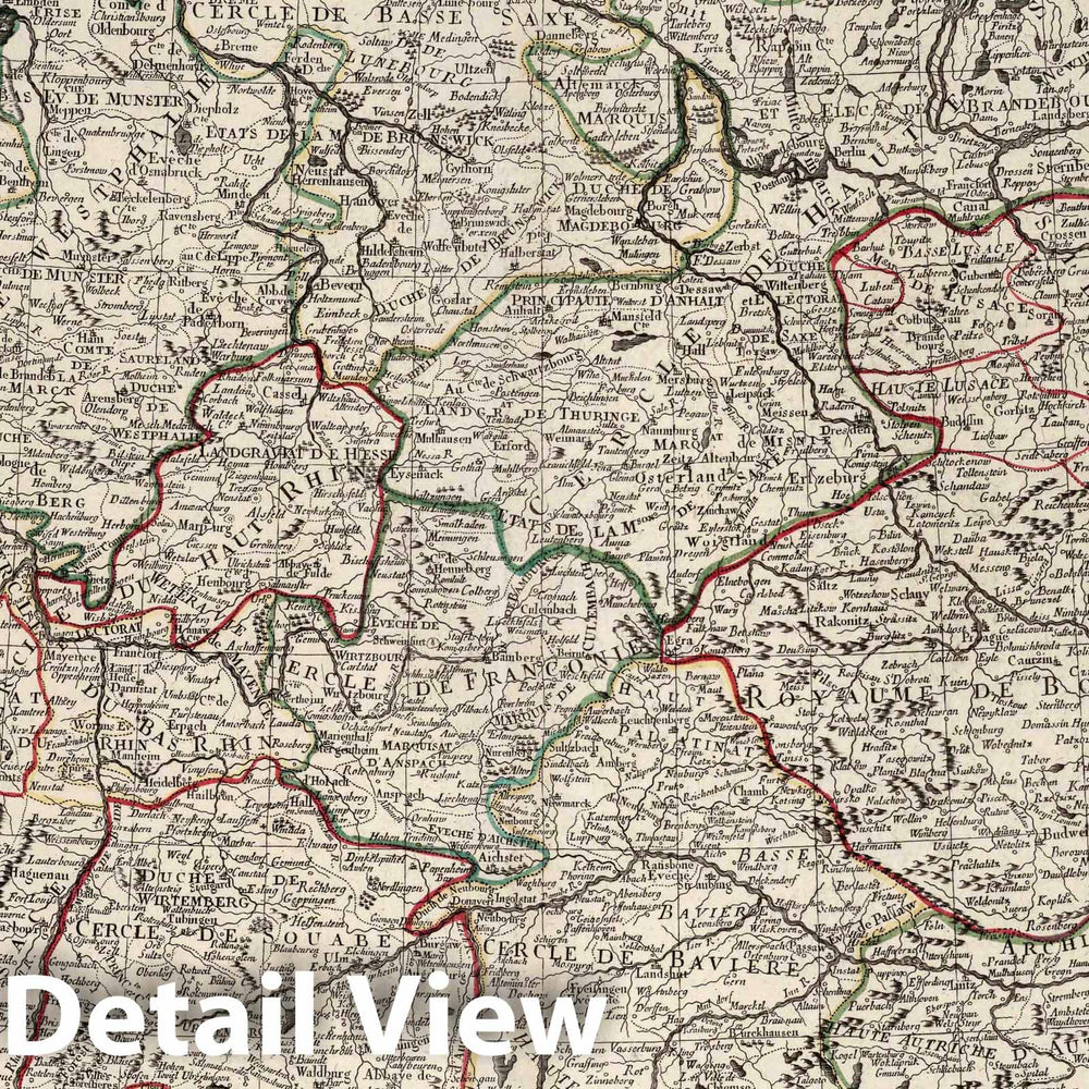Historic Map : Germany, 1784 24. L'Empire d'Allemagne divise par Cercles. , Vintage Wall Art