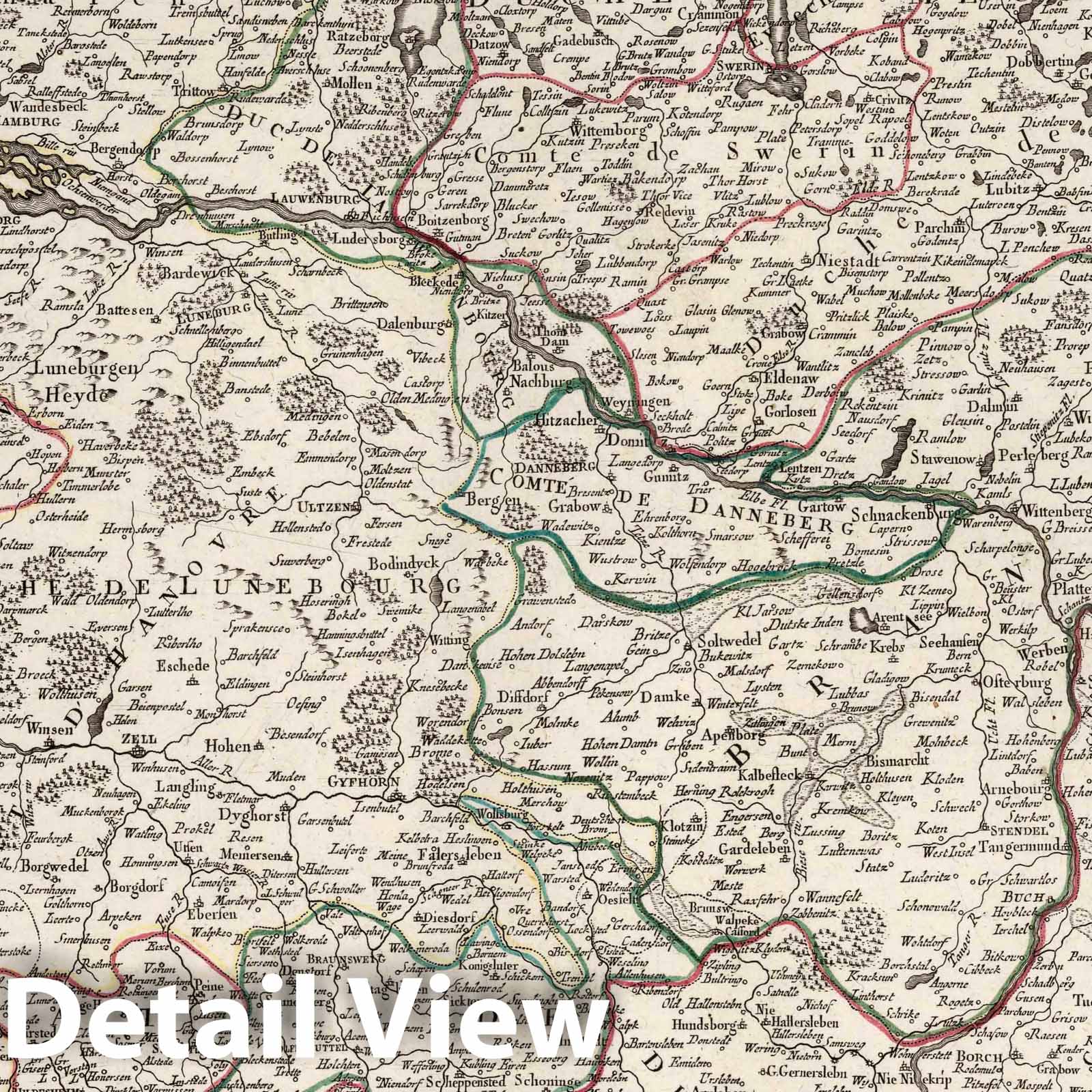 Lower Saxony, 1778 - Historical Map Print