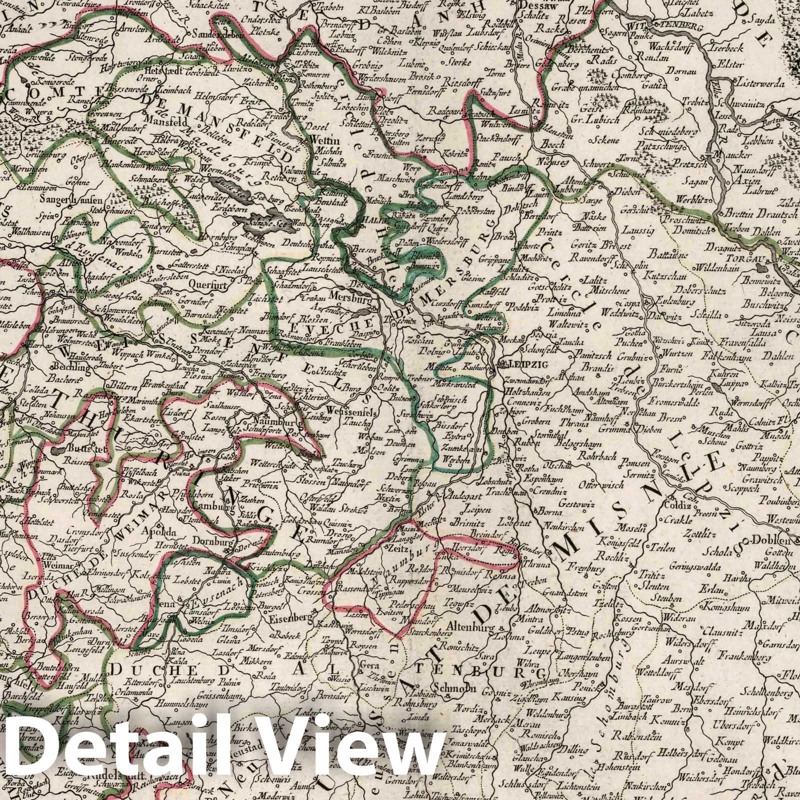 Upper Saxony, 1784 - Historical Map Print