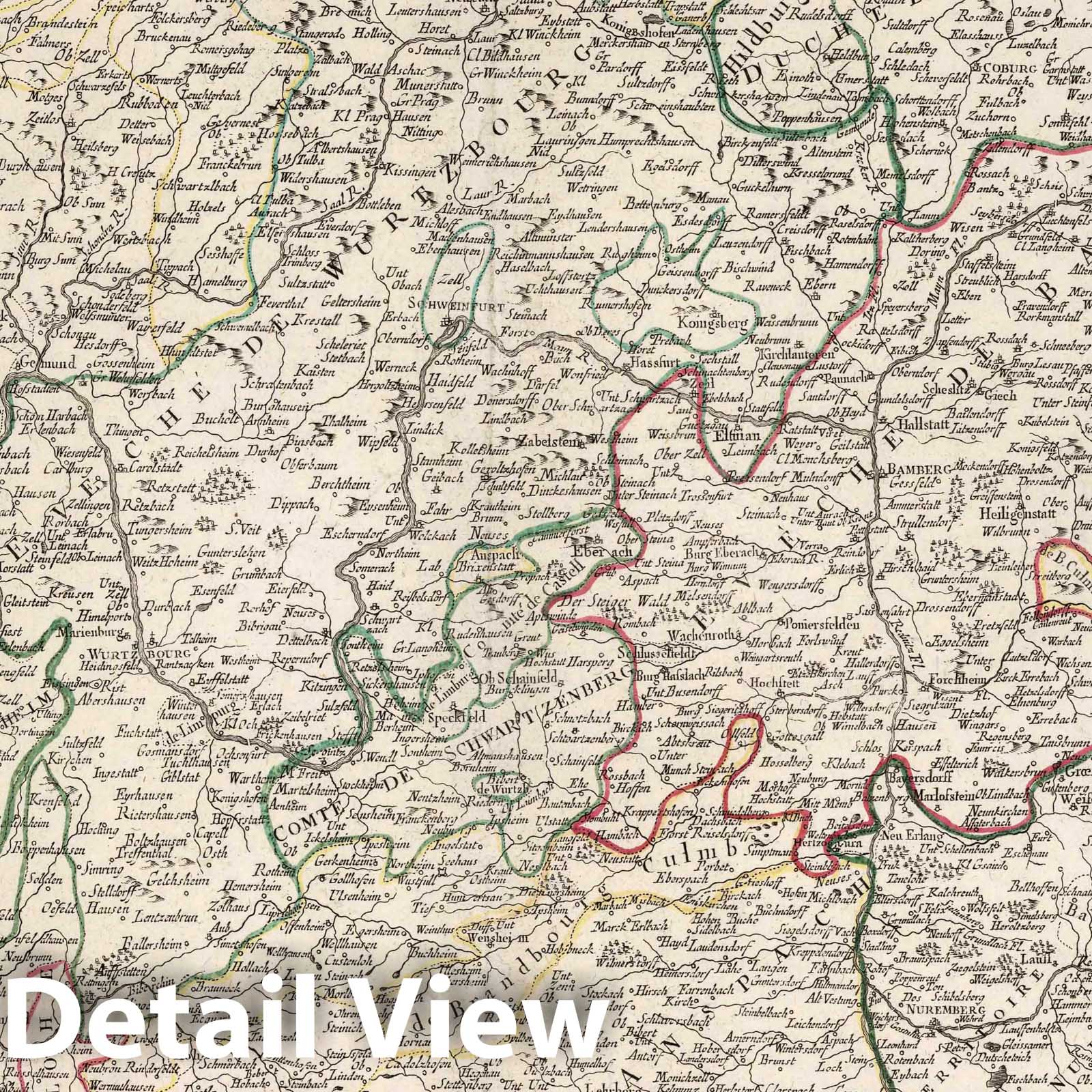 Franconia, 1778 - Historical Map Print