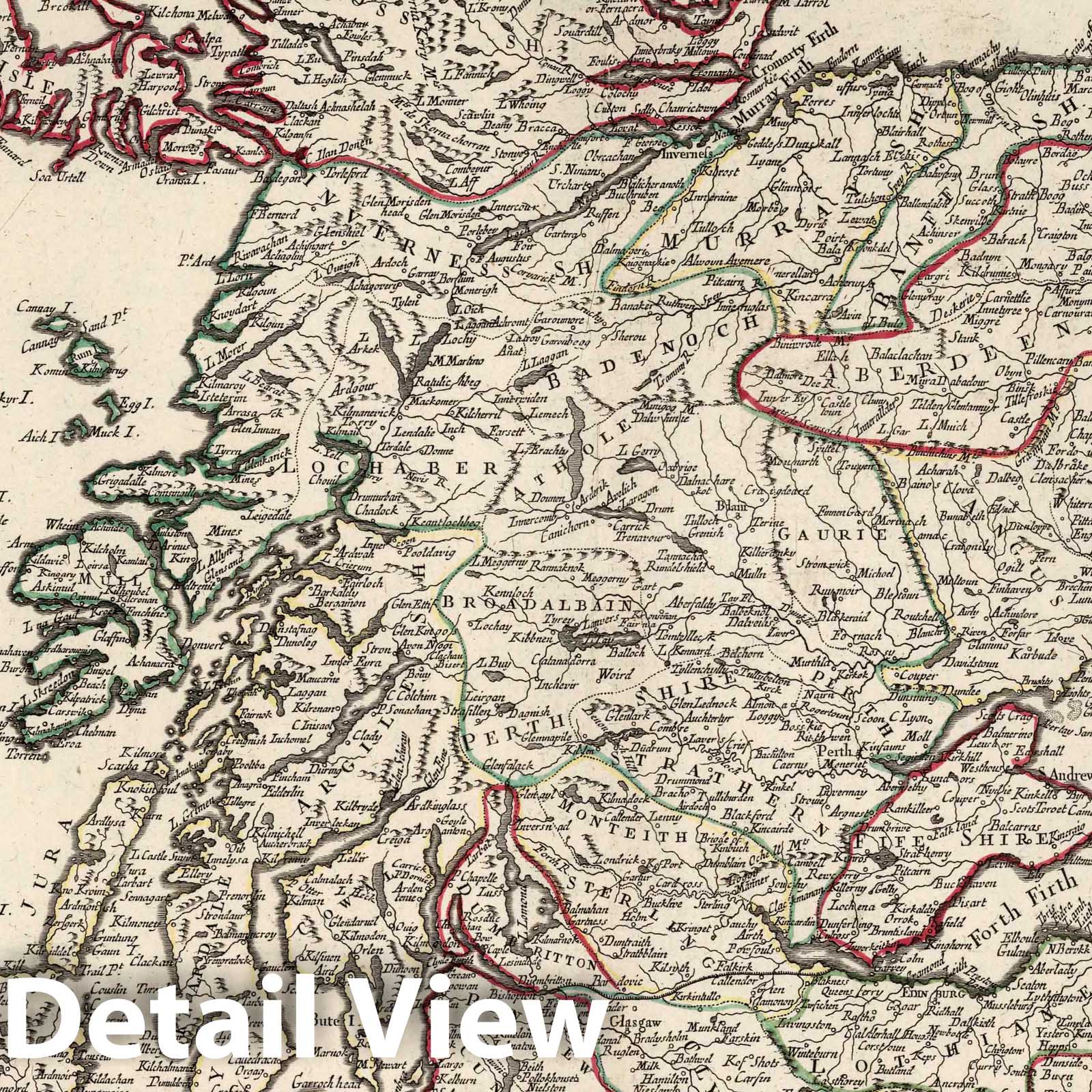 Scotland, 1778 - Historical Map Print