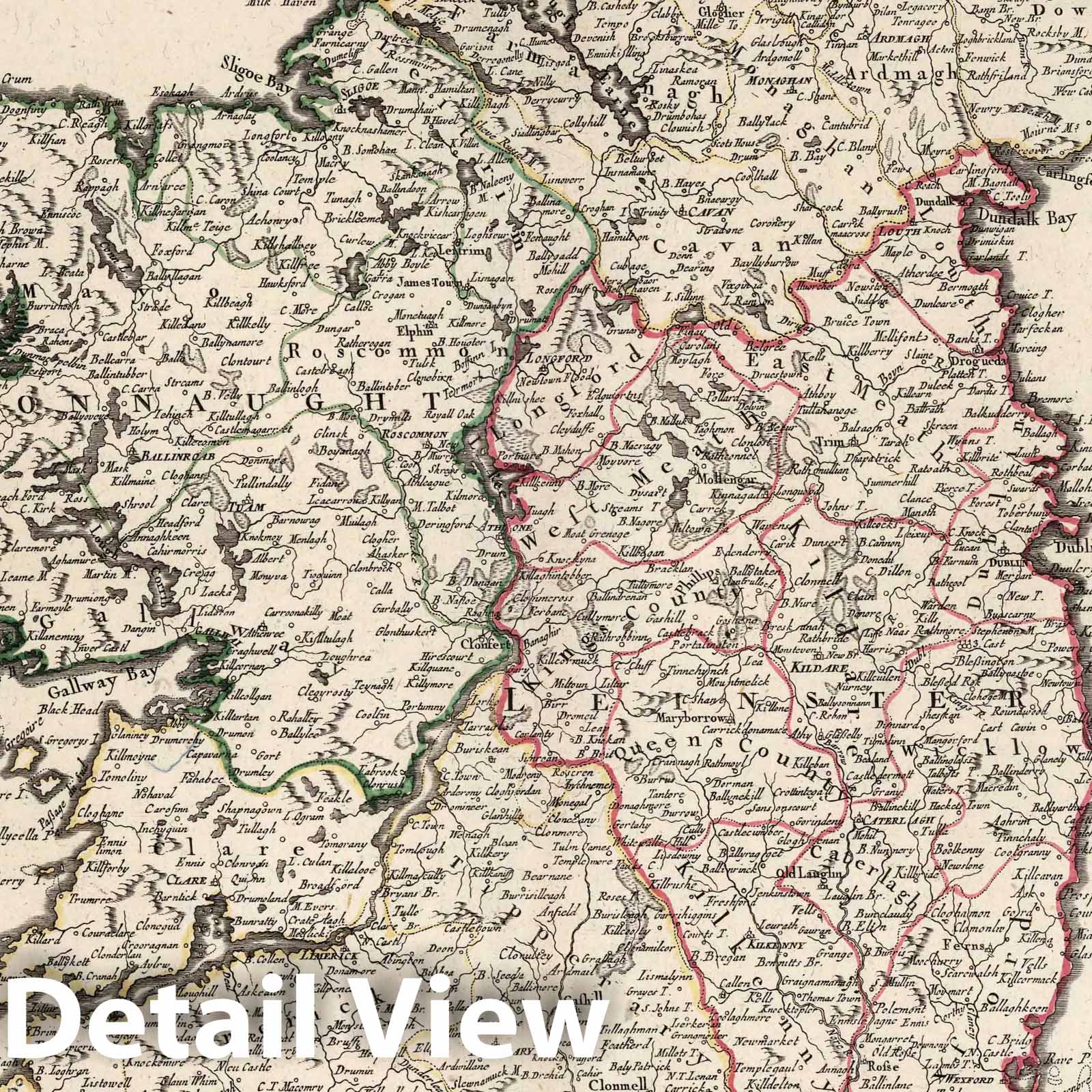 Ireland 1778 Historical Map Print - Atlas Universel