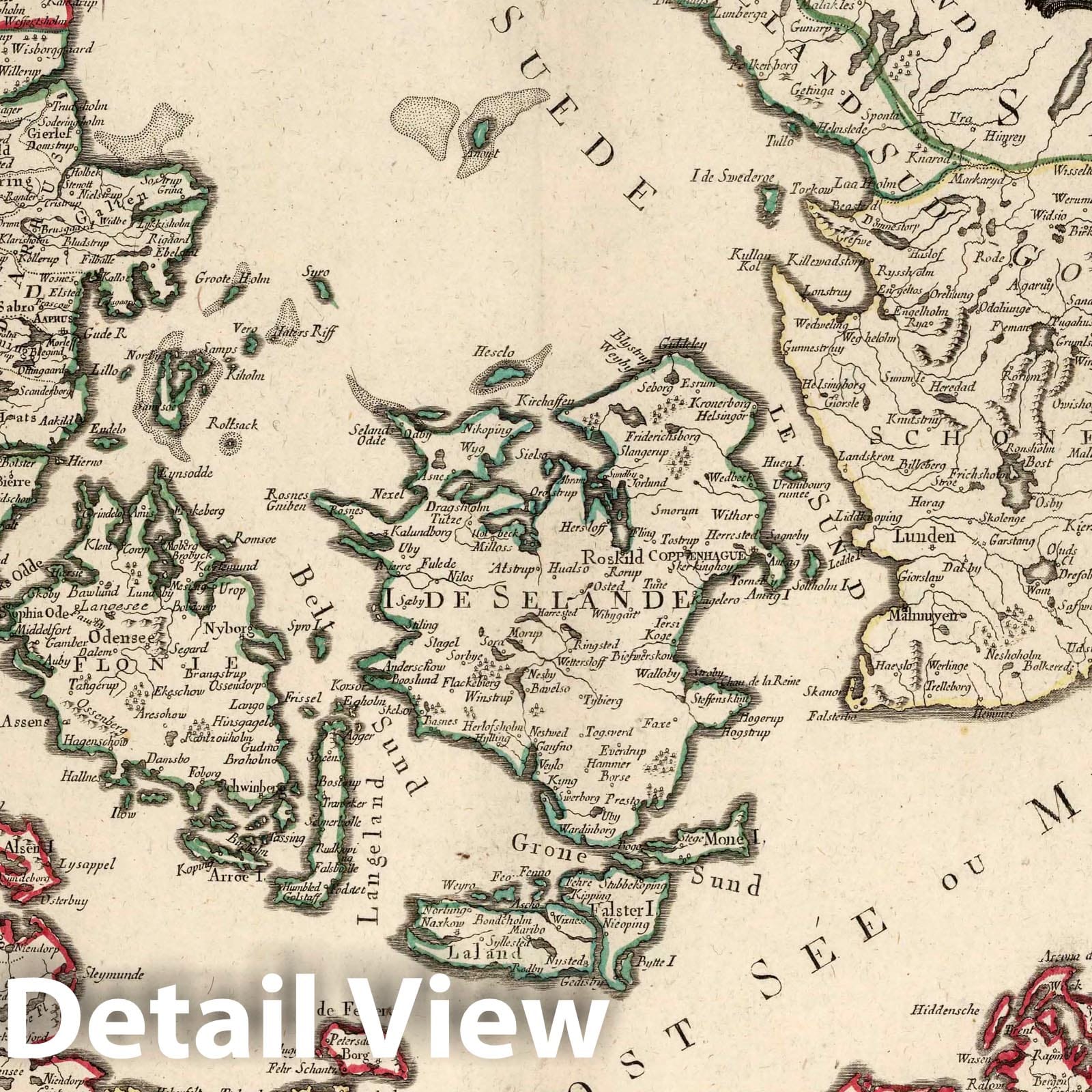 Denmark, 1784 - Historical Map Print
