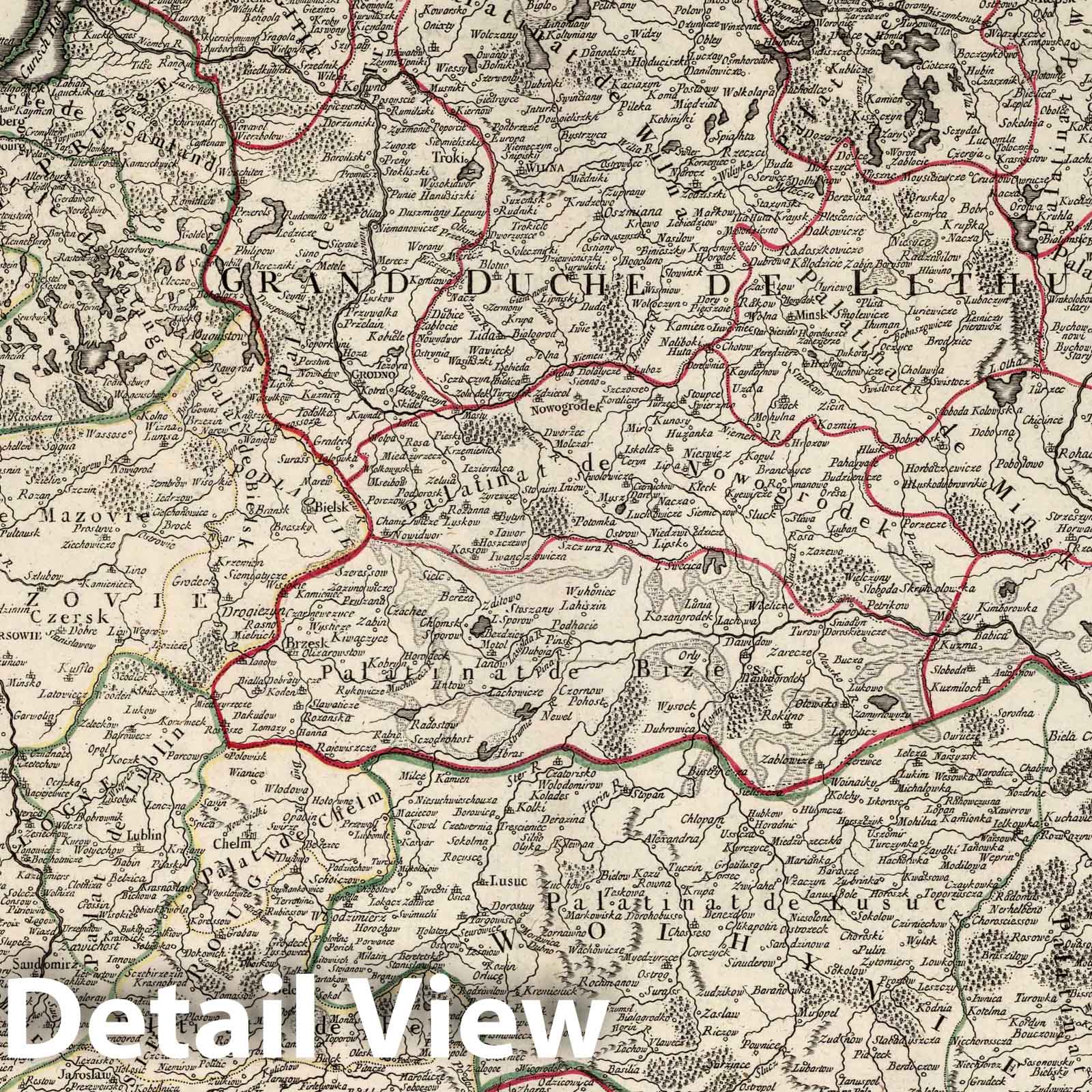 Poland, 1784 - Historical Map Print from Atlas Universel