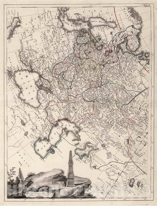 Historic Map : 53-IIE. (European Russia), 1784 Atlas - Vintage Wall Art