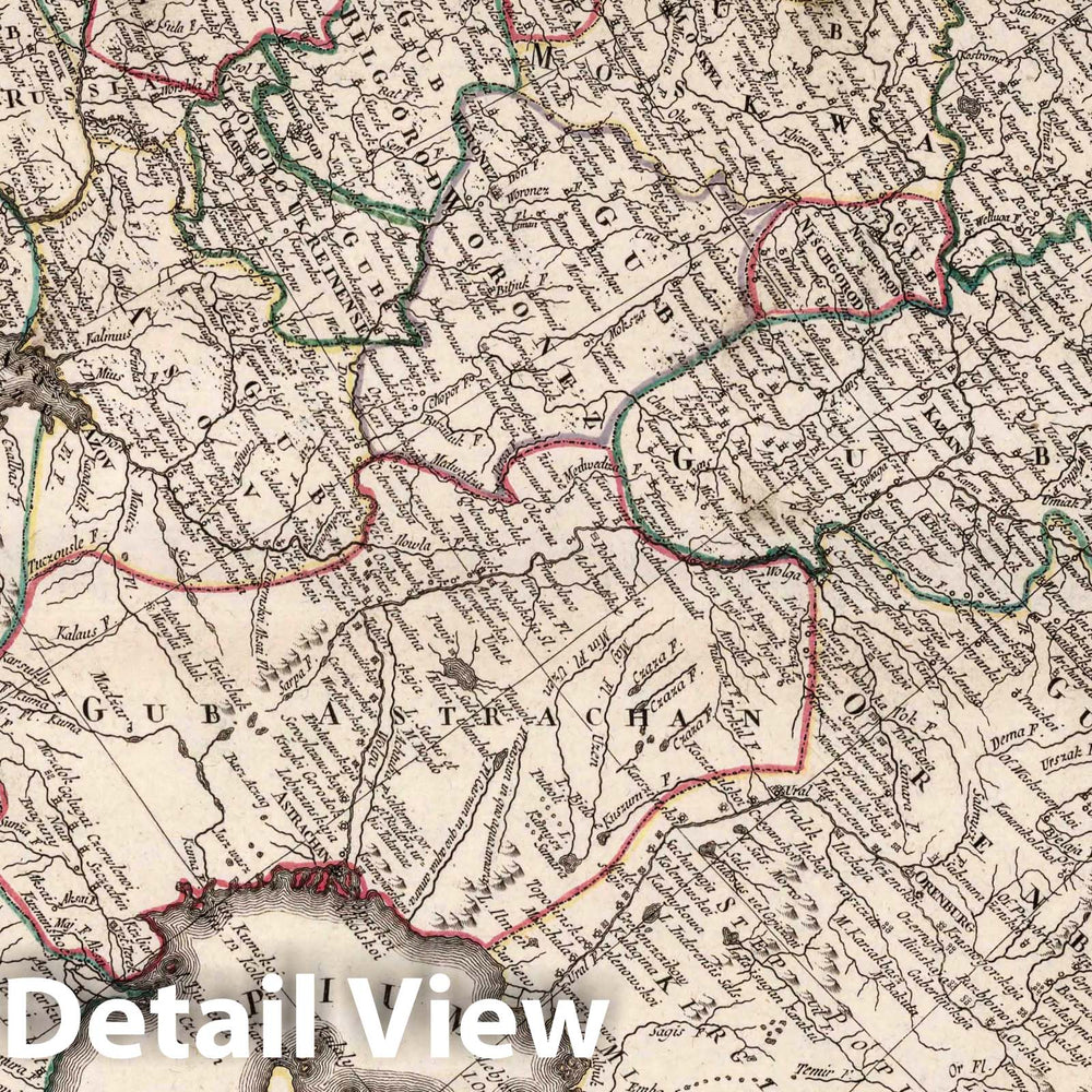 Historic Map : 53-IIE. (European Russia), 1784 Atlas - Vintage Wall Art