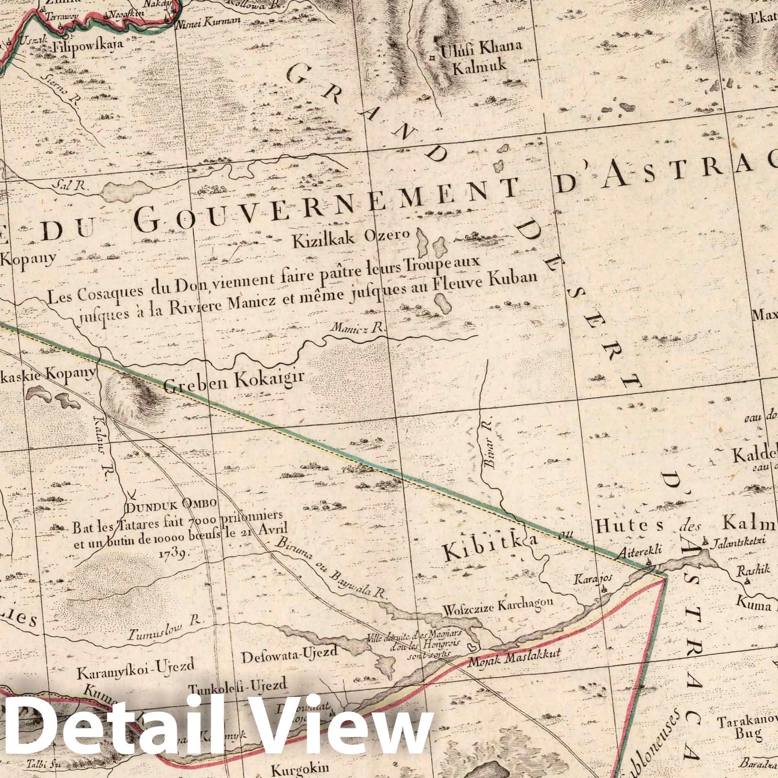 Northern Ottoman Empire, Astrakhan, Voronezh, Kabarda - 1784 Atlas Plate No. 58