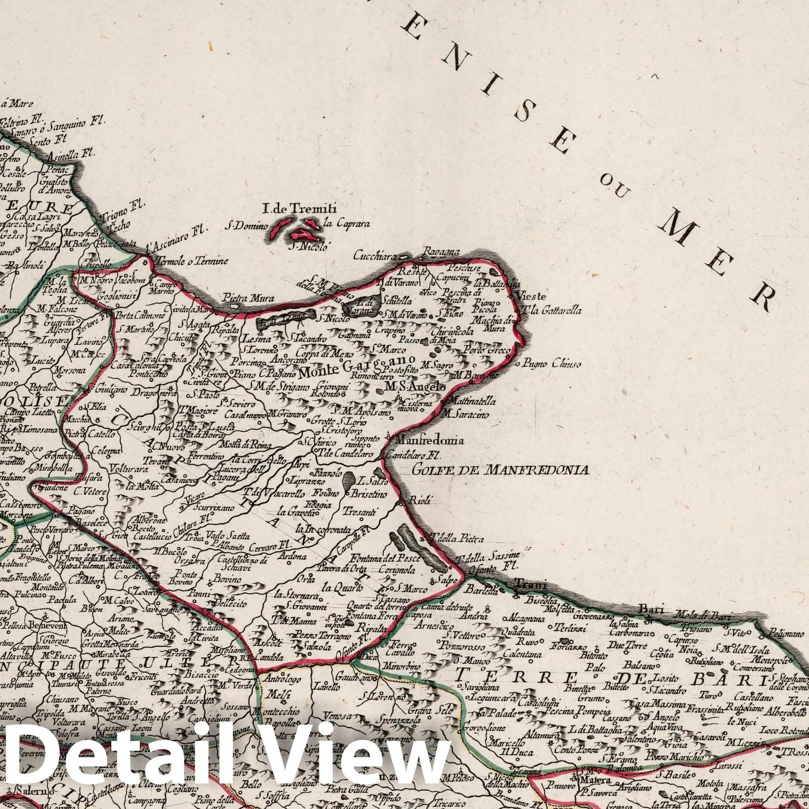 Northern Naples, 1779 - Historical Map Print from Atlas Universel