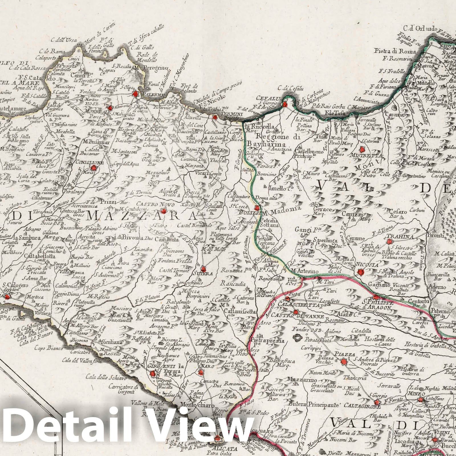 Sicily and Malta, 1779 - Historical Map Print