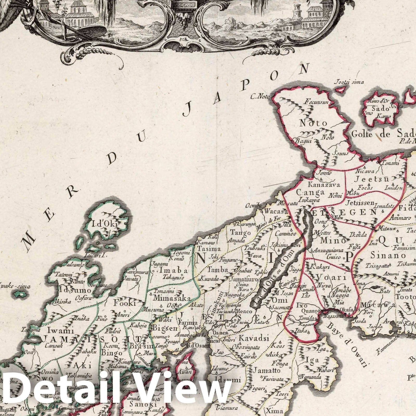 Japan, 1778 - Historical Map Print from Atlas Universel