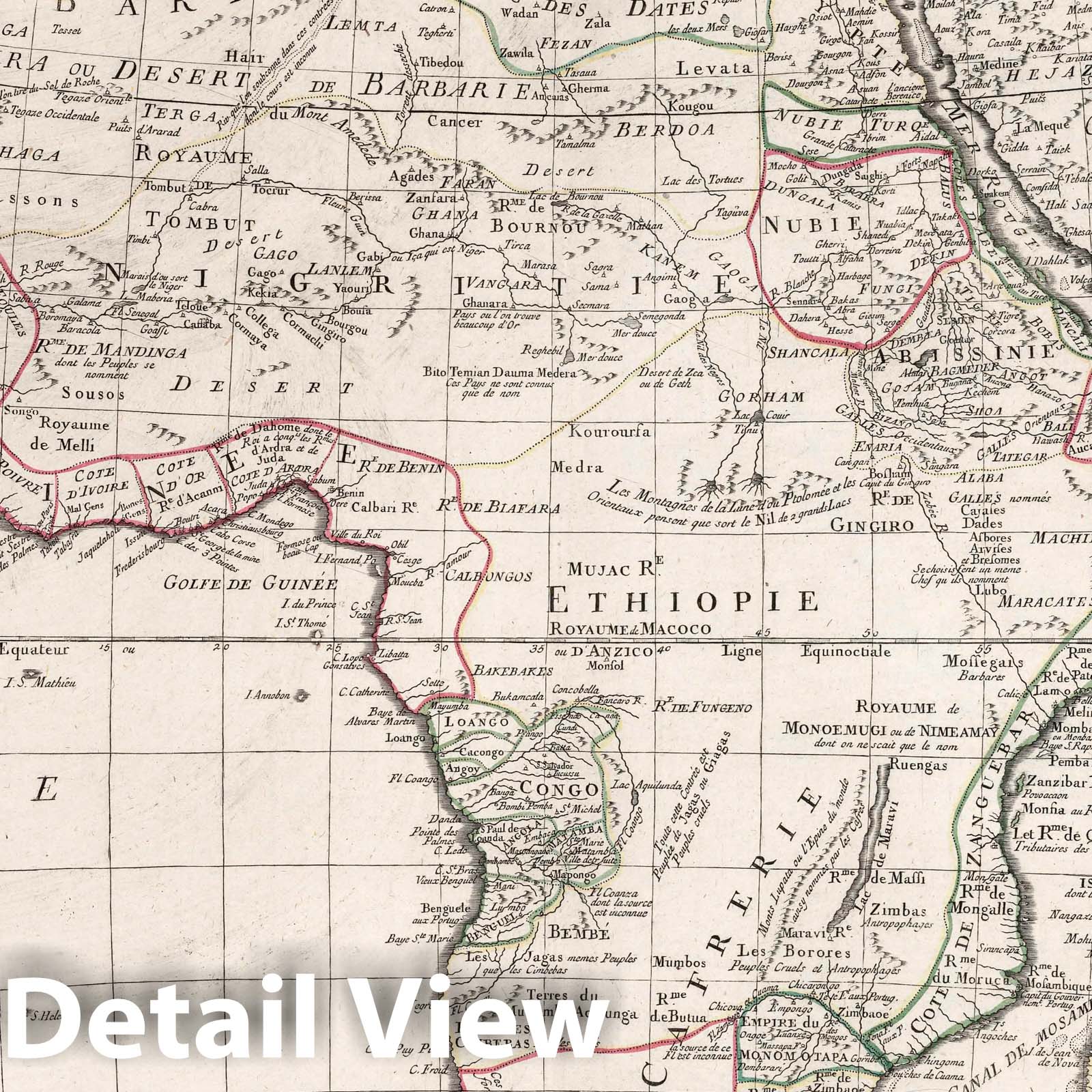 Africa 1784 - Historical Map Print