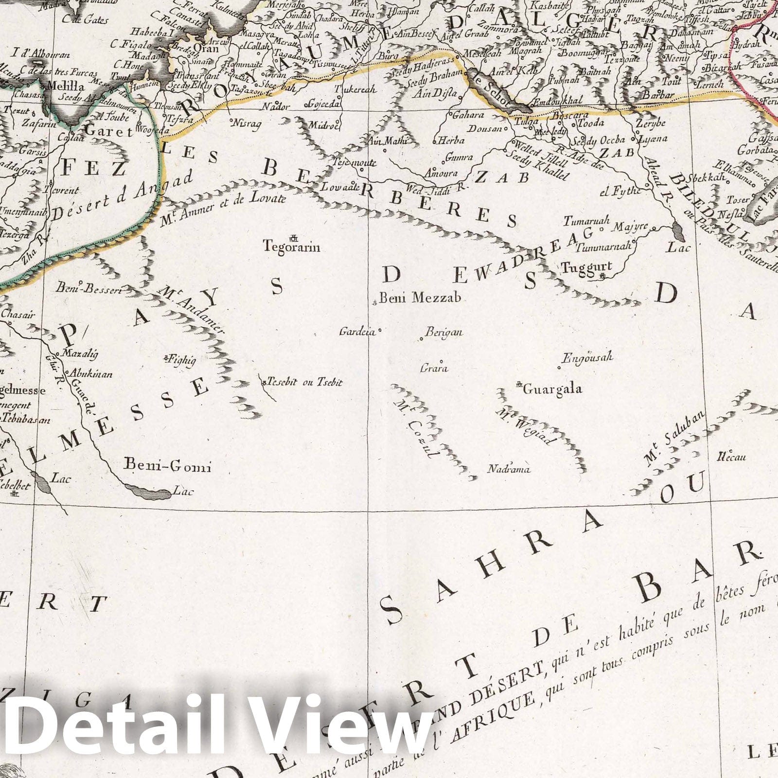 Morocco, Algeria, Tunisia, and Libya - Plate No. 40, 1775 - Historical Map Print