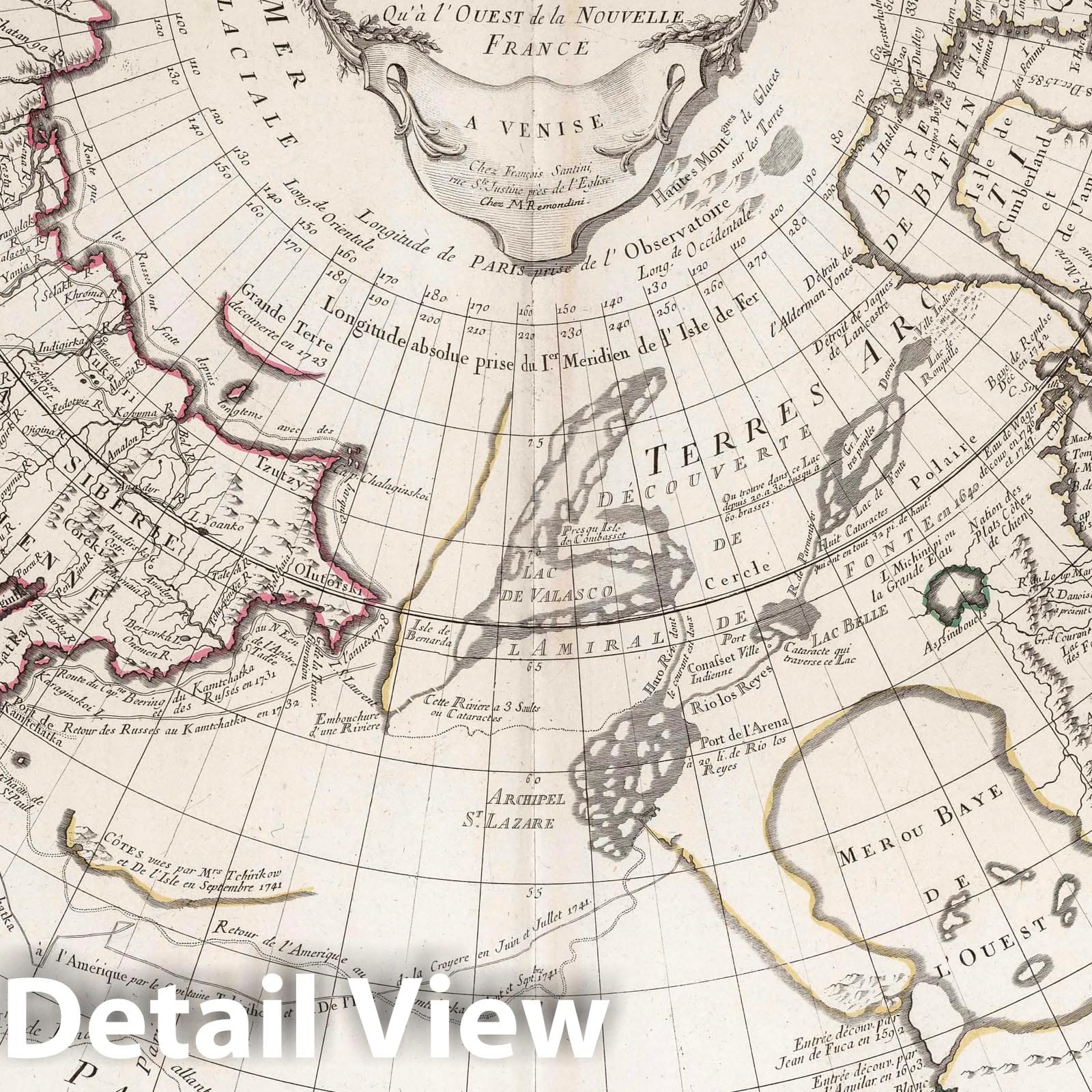 Northern Discoveries, Arctic and Pacific - Route Map, 1784 - Historical Map Print