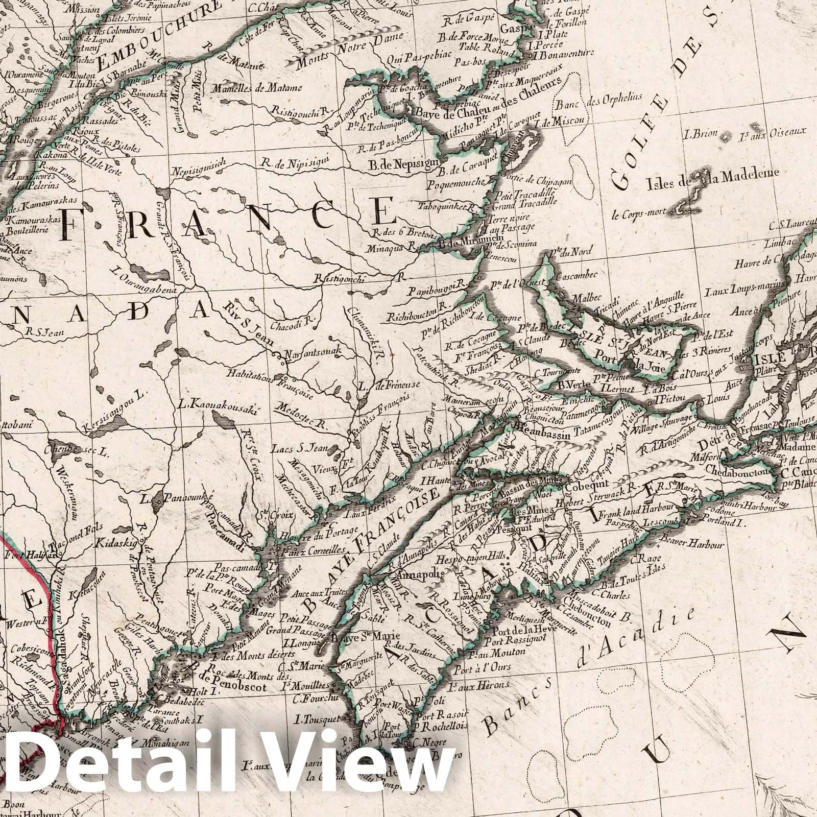 American Revolution: Eastern Canada, New England, Acadia - Military Map, 1776