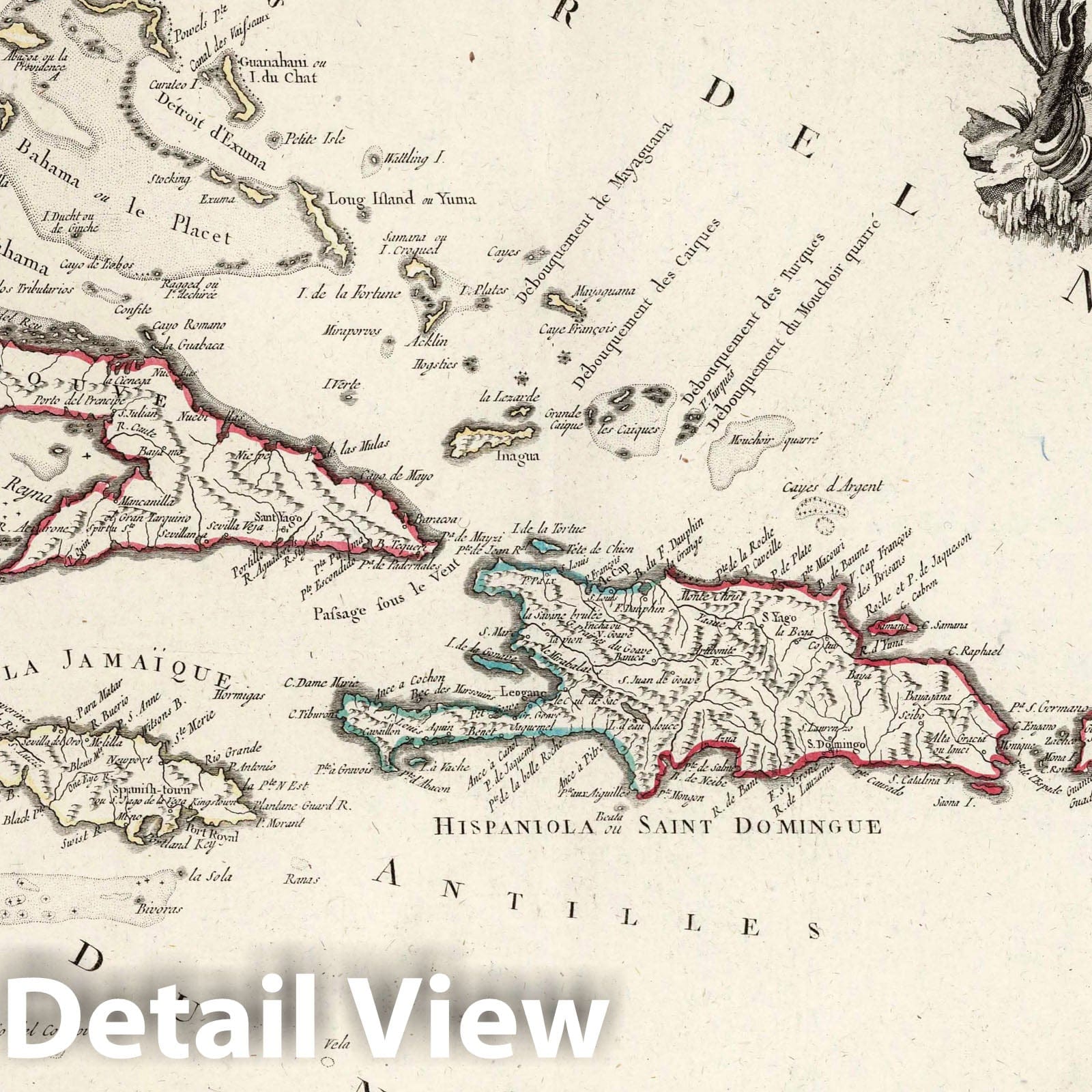 West Indies and Bahamas - Military Map, 1779 - Historical Map Print