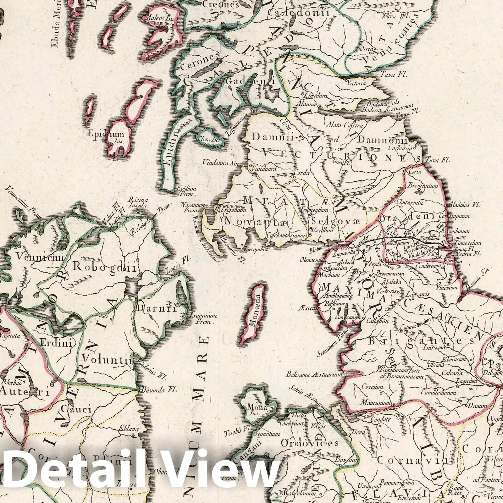 Historic Map : British Isles 56. Britannicae Insule, 1778 Atlas , Vintage Wall Art