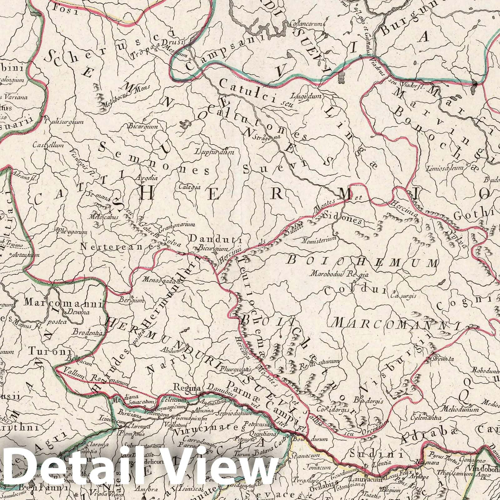 Ancient Germany, 1775 - Historical Map Print